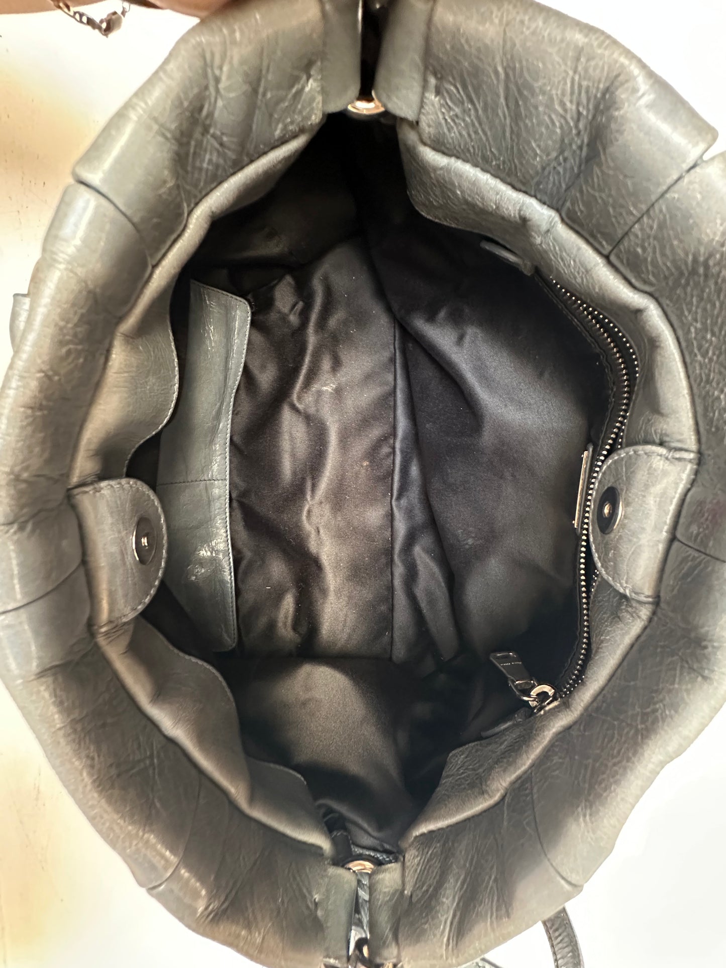 Miu Miu Vitello, slate grey
