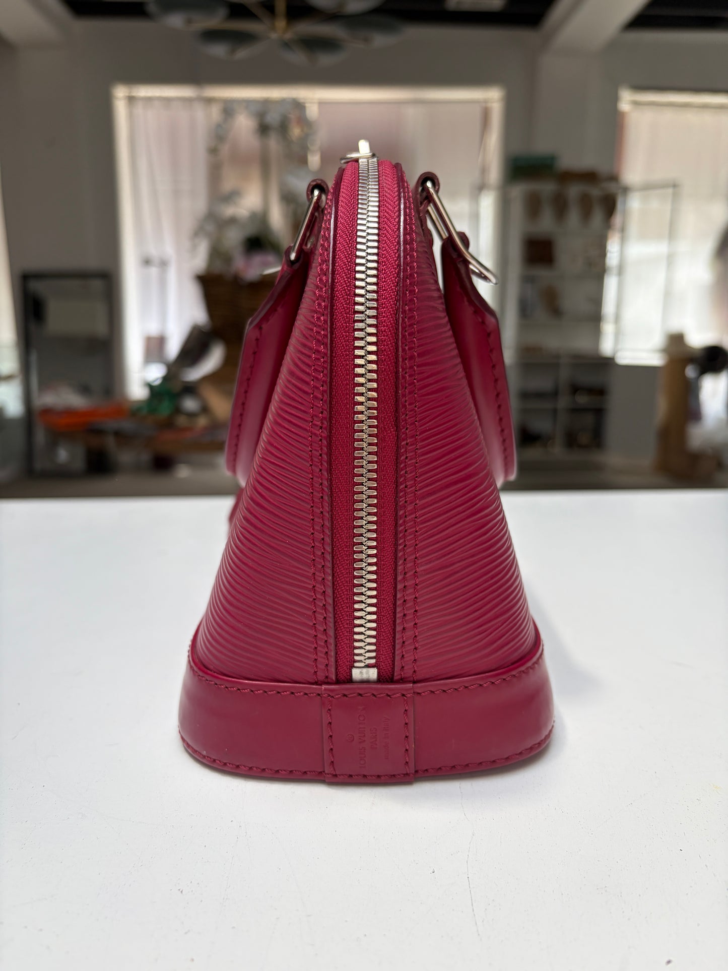 Louis Vuitton Pink Alma BB Epi Leather