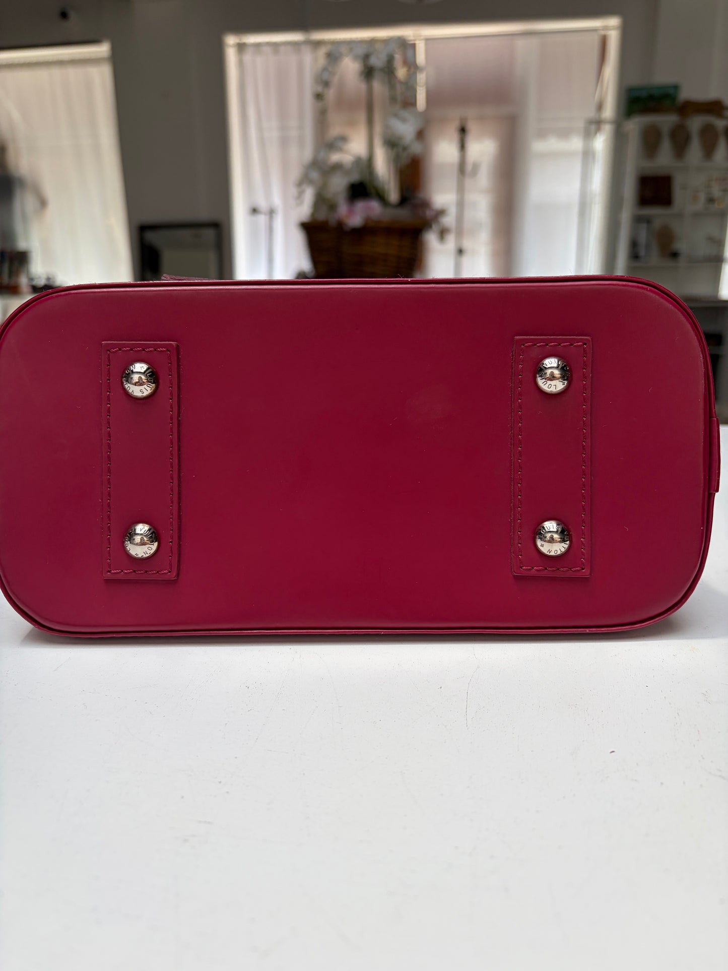 Louis Vuitton Pink Alma BB Epi Leather