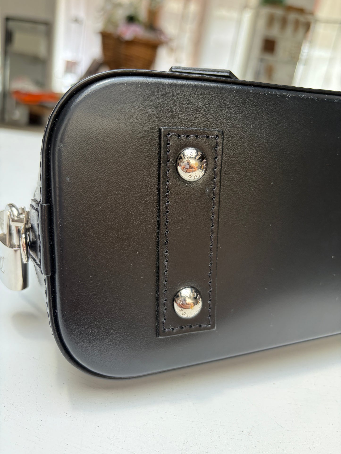 Louis Vuitton Black Alma BB Epi Leather