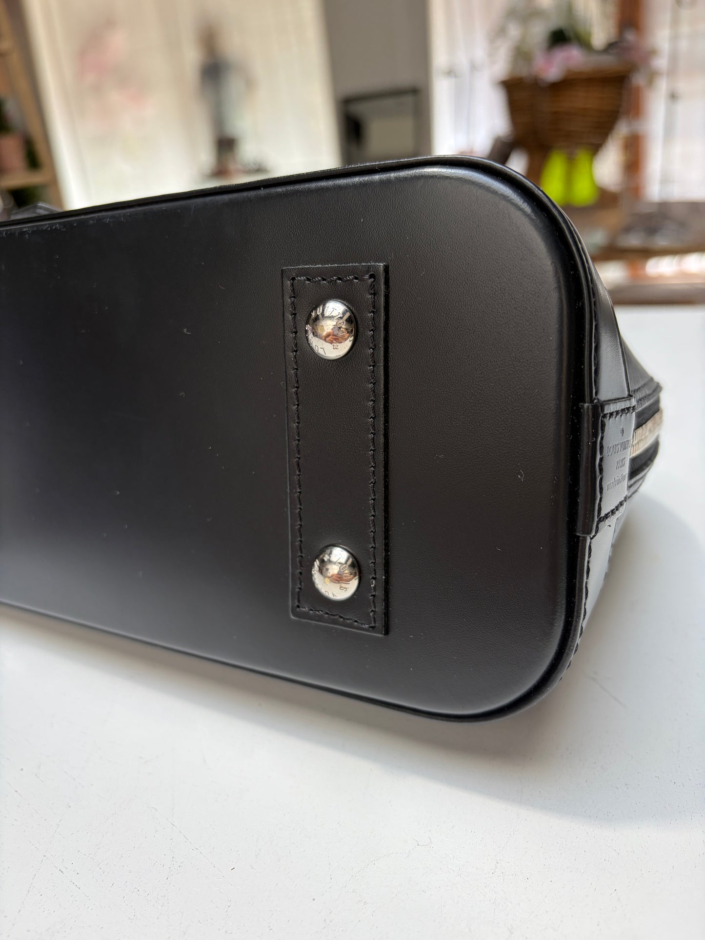 Louis Vuitton Black Alma BB Epi Leather