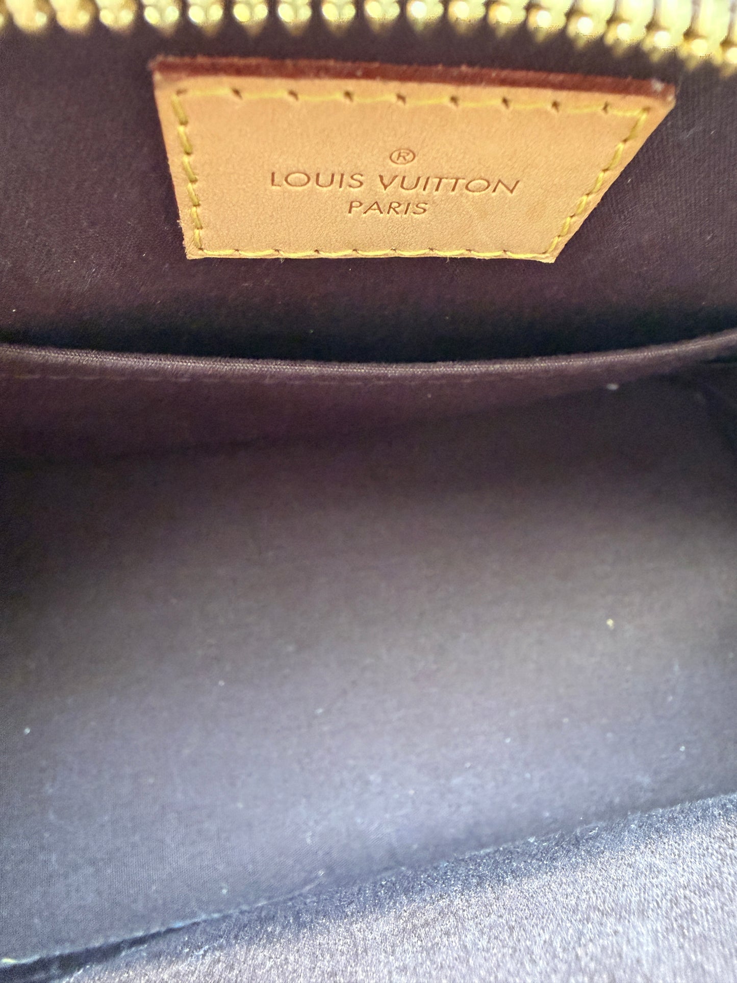 Louis Vuitton Vernis Monogram Alma BB Amarante Patent Leather