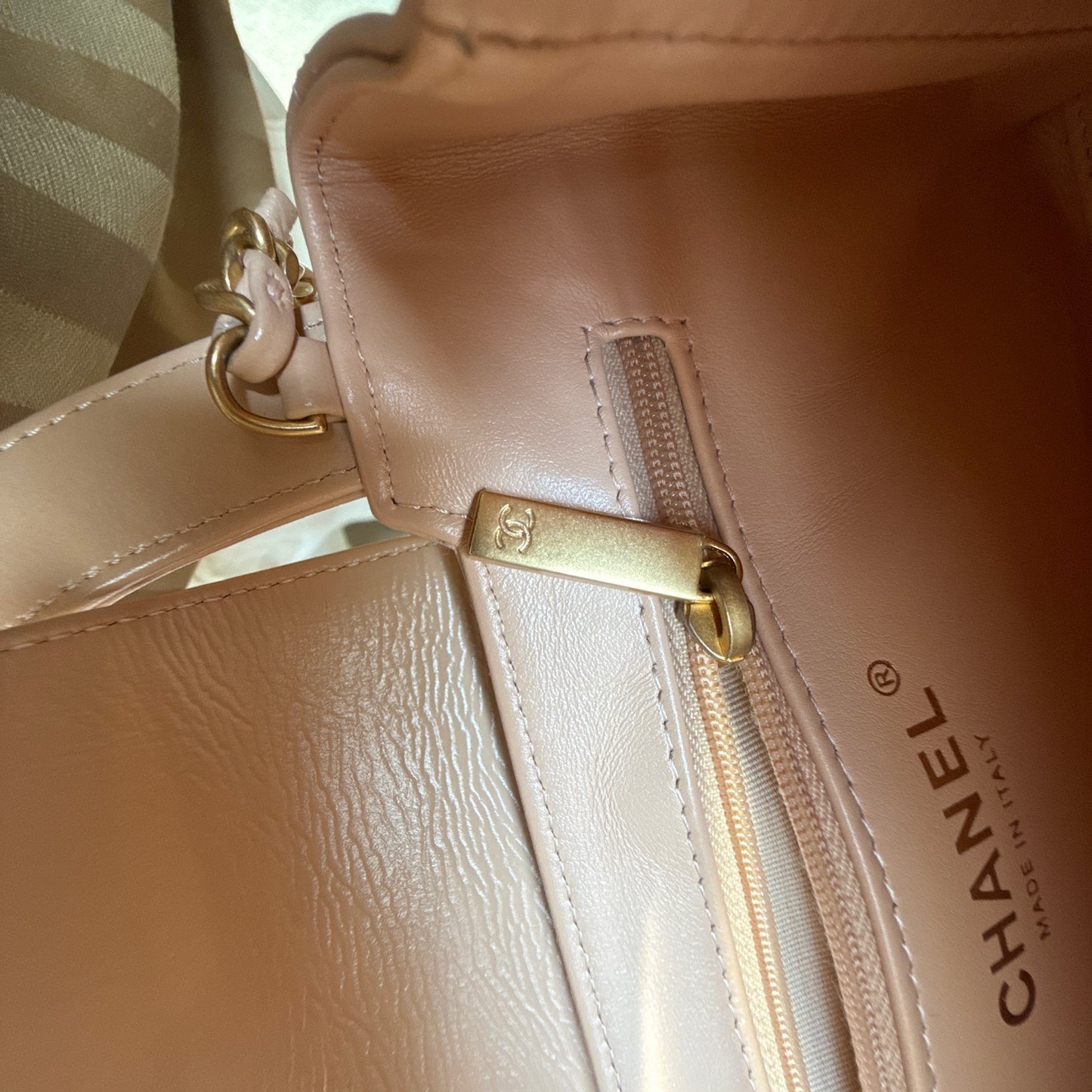 Chanel Mini Kelly Top Handle Neutral