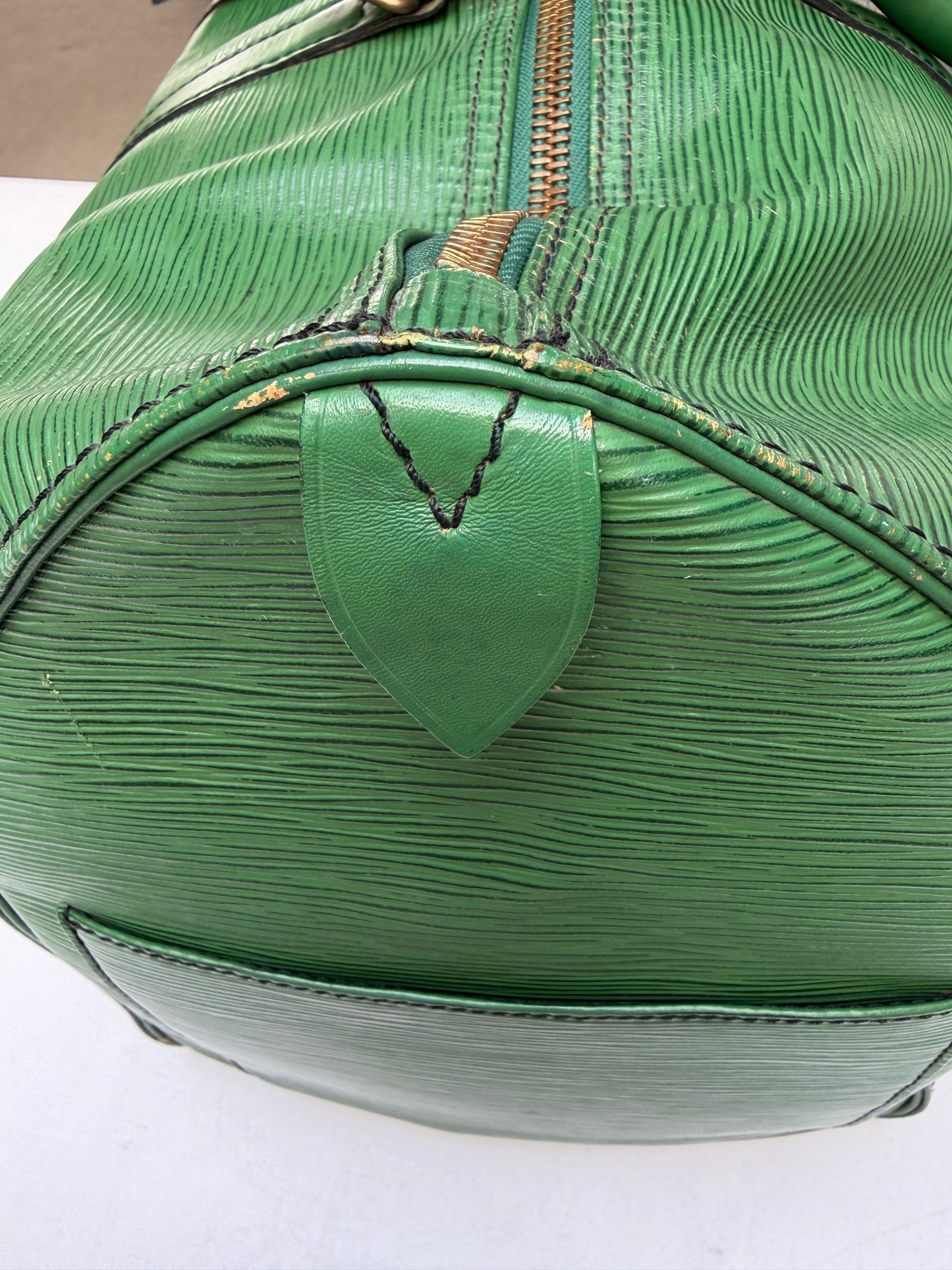 Louis Vuitton Keepall 45 Green Epi Leather