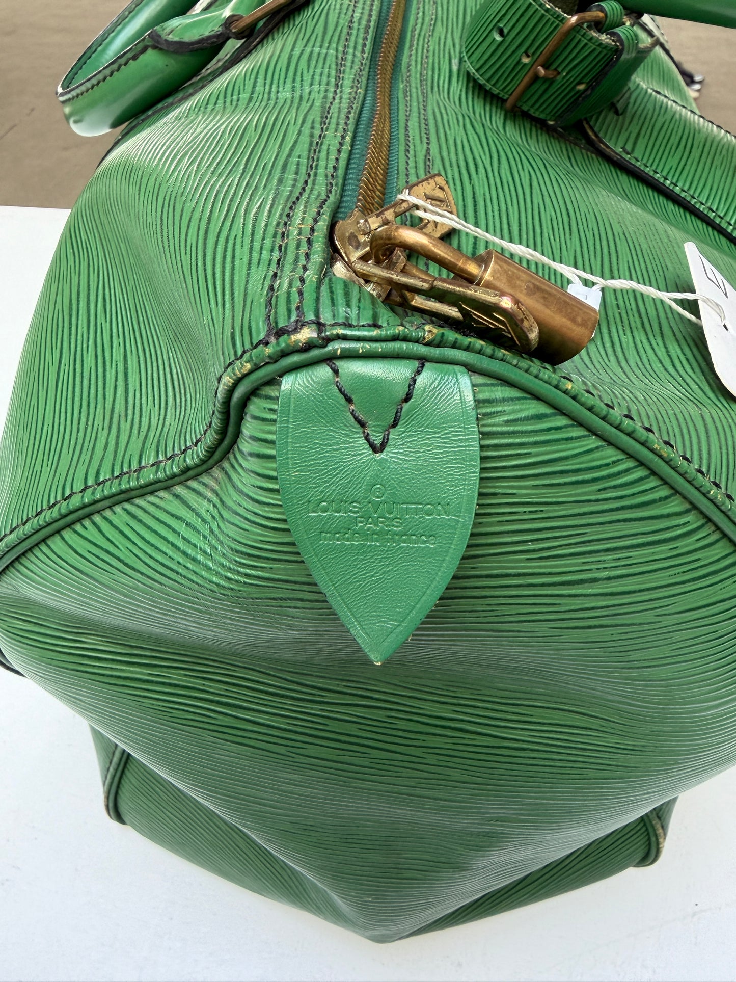 Louis Vuitton Keepall 45 Green Epi Leather