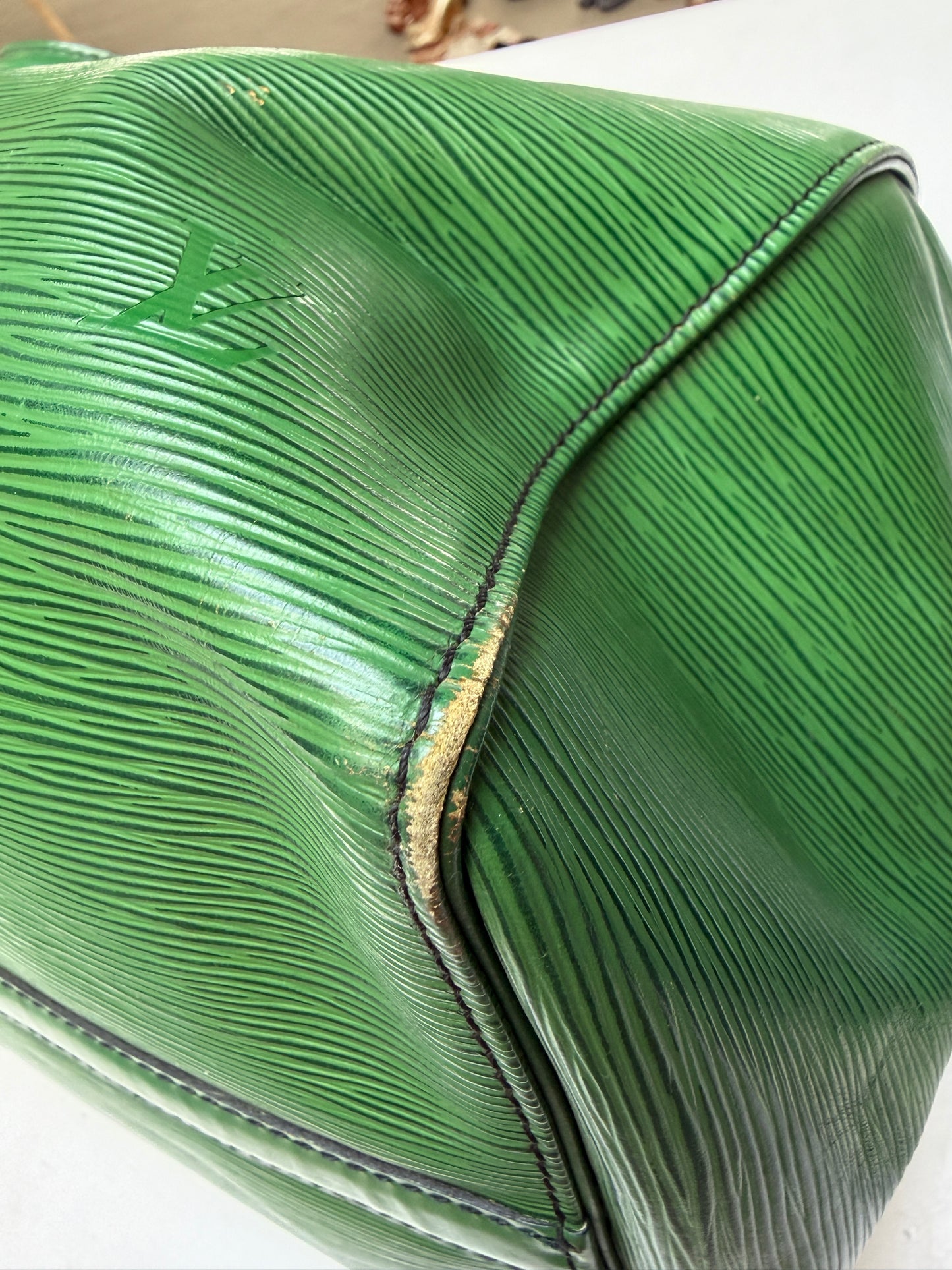 Louis Vuitton Keepall 45 Green Epi Leather