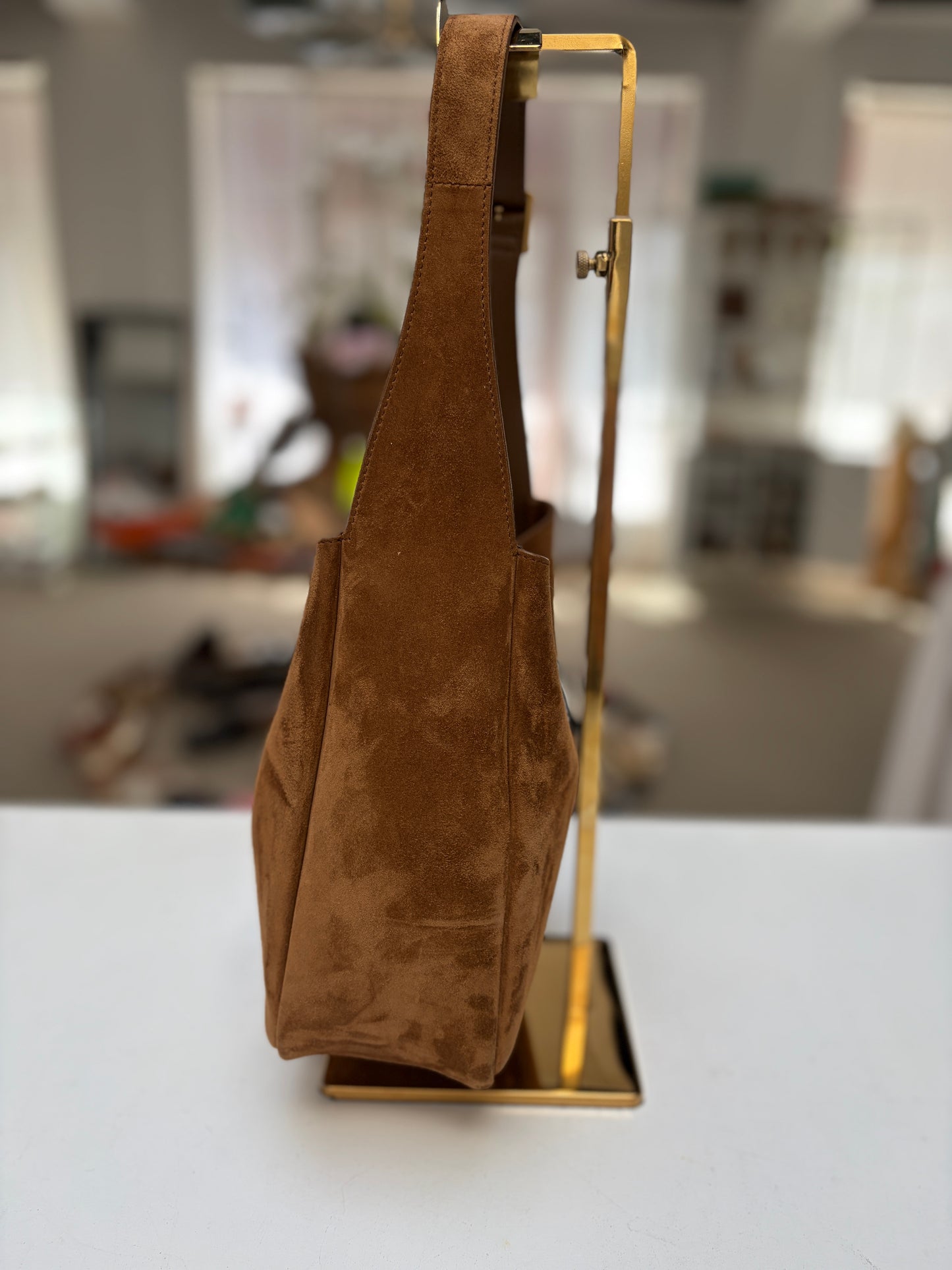Saint Laurent Suede Le 5 à 7 Small Shoulder Bag