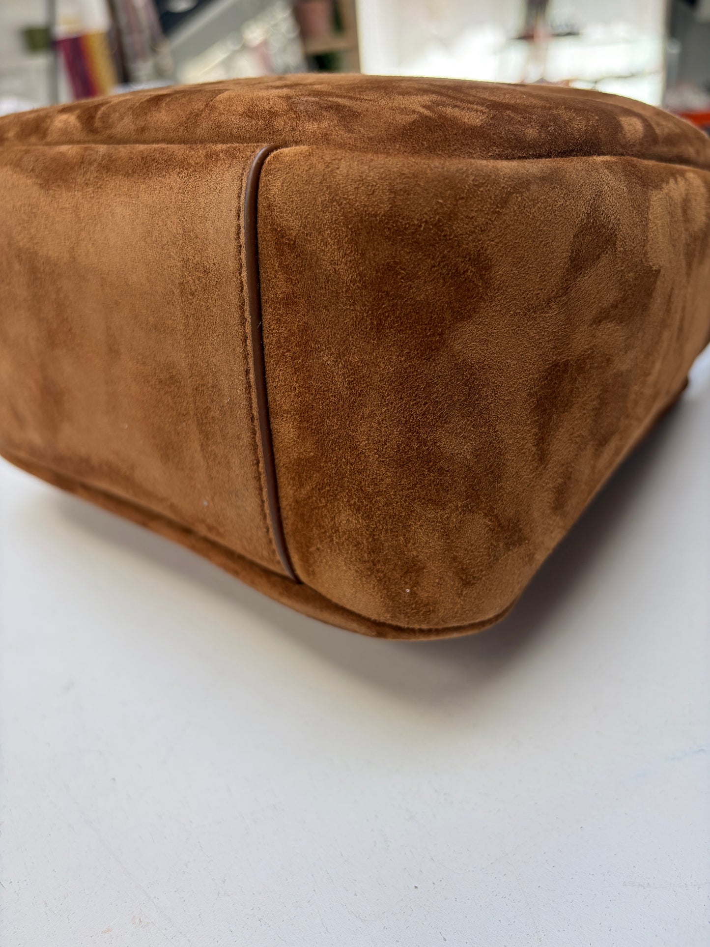 Saint Laurent Suede Le 5 à 7 Small Shoulder Bag