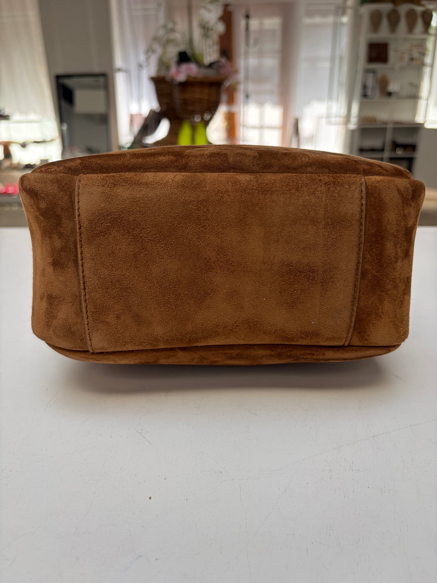 Saint Laurent Suede Le 5 à 7 Small Shoulder Bag