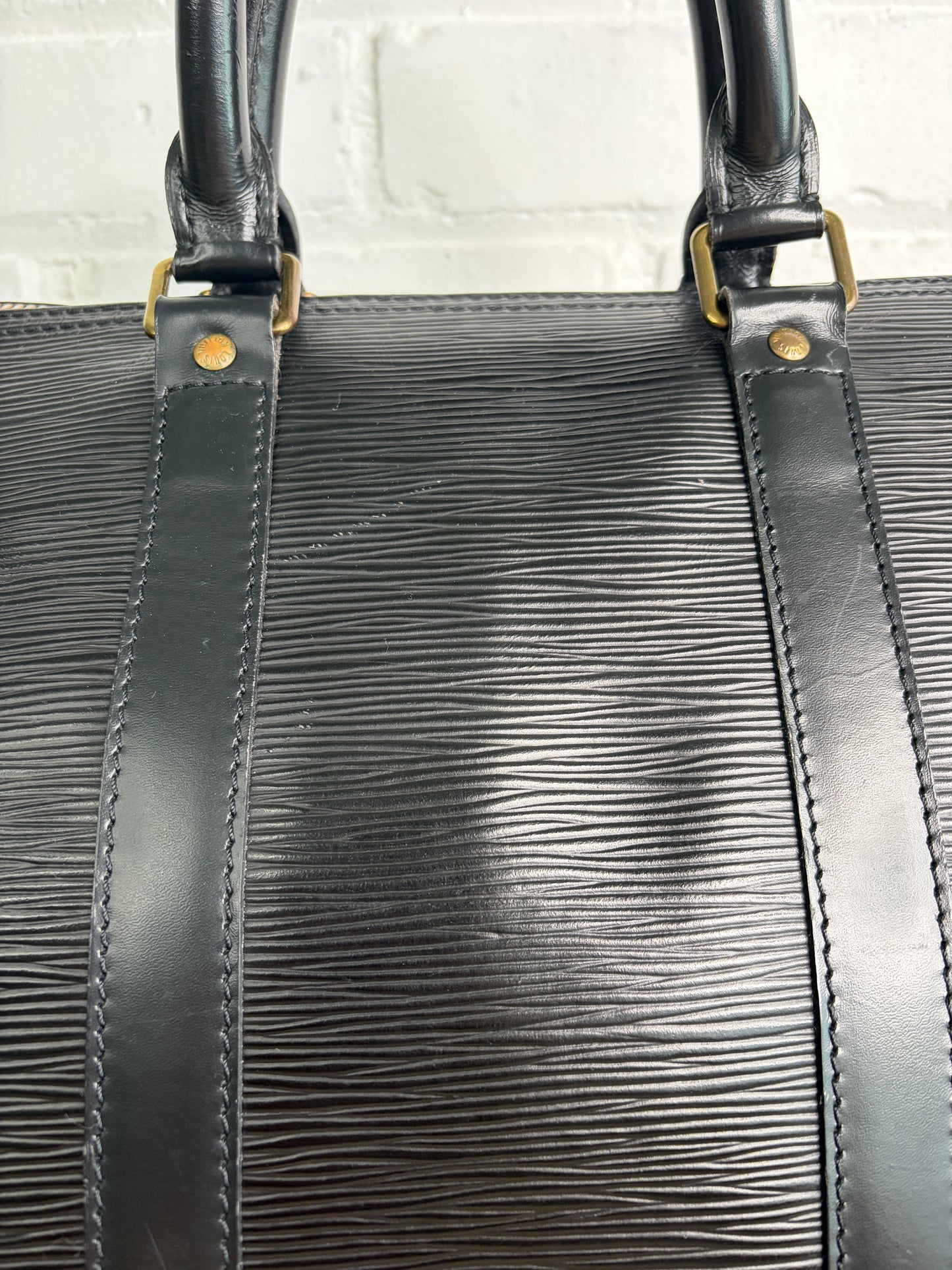 Louis Vuitton Black Keepall 45 Epi Leather