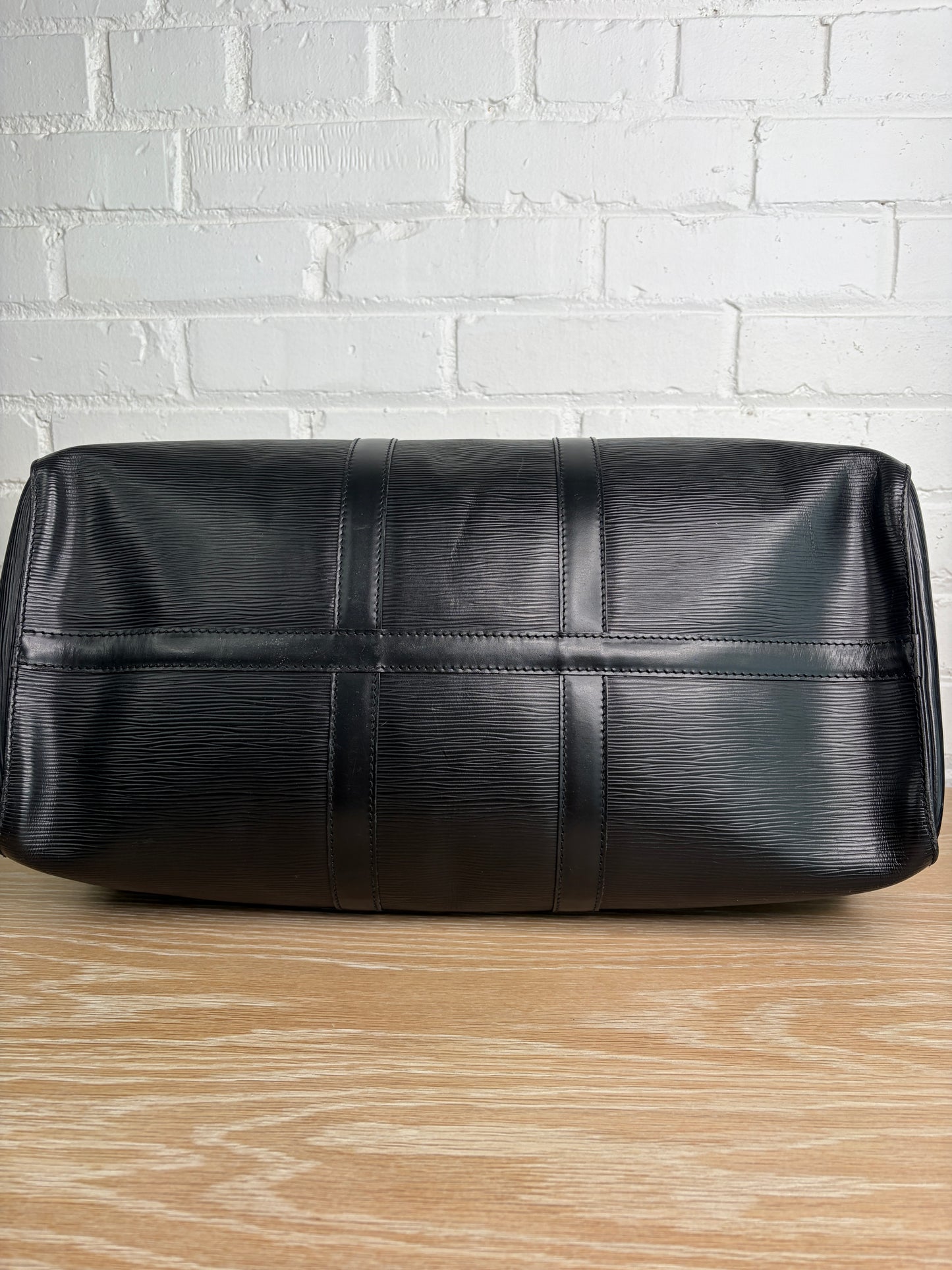 Louis Vuitton Black Keepall 45 Epi Leather
