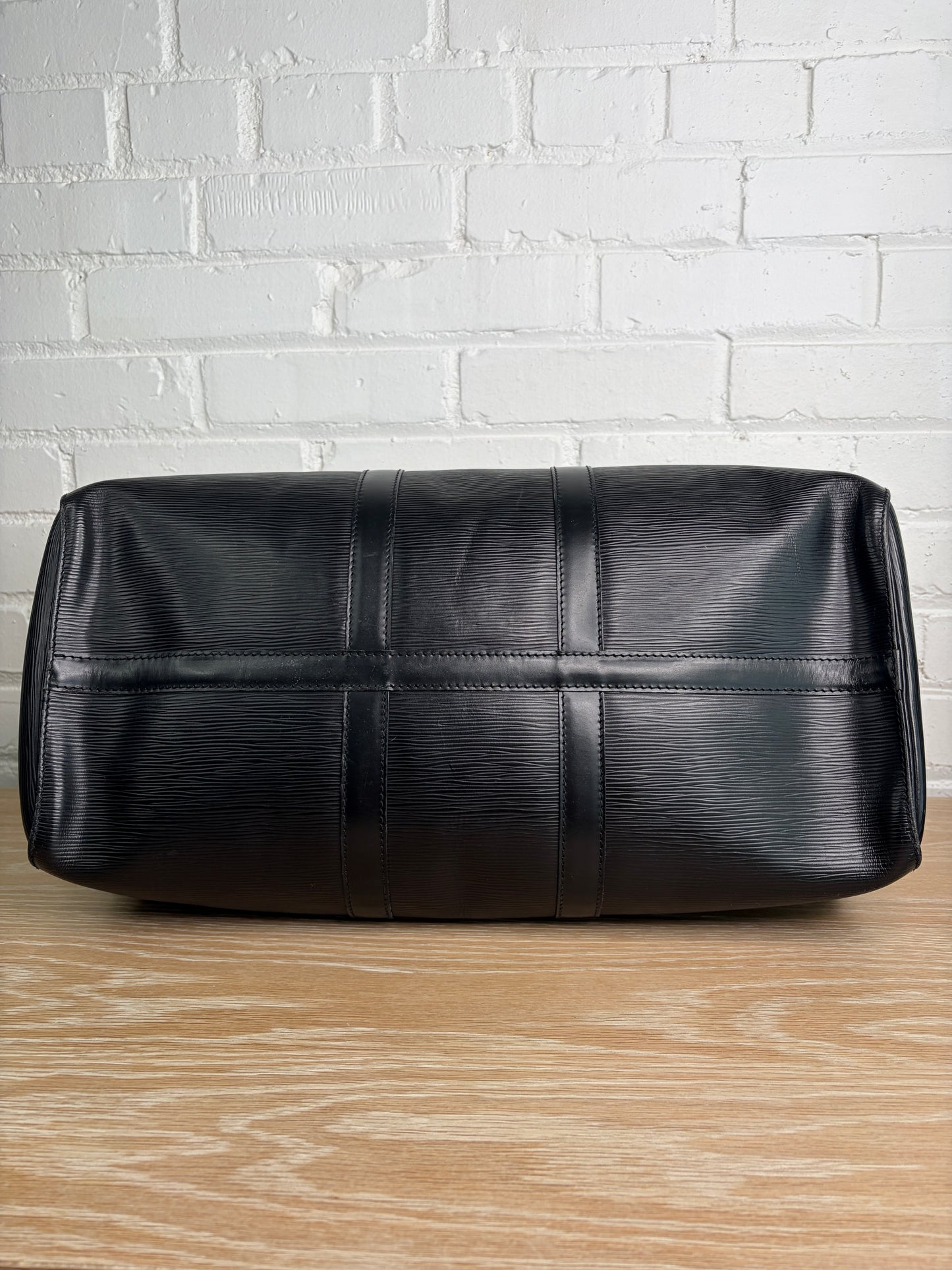 Louis Vuitton Black Keepall 45 Epi Leather