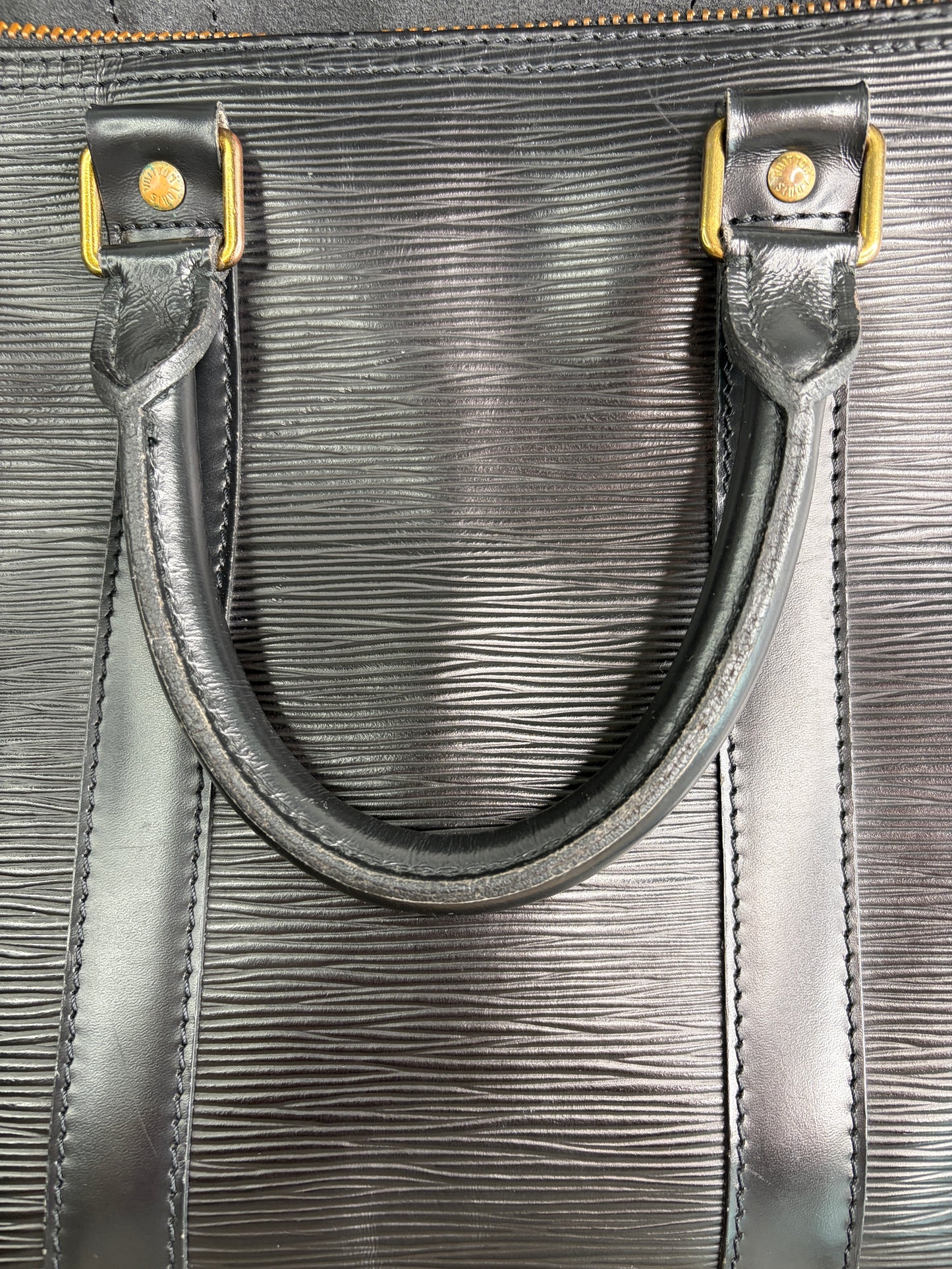 Louis Vuitton Black Keepall 45 Epi Leather