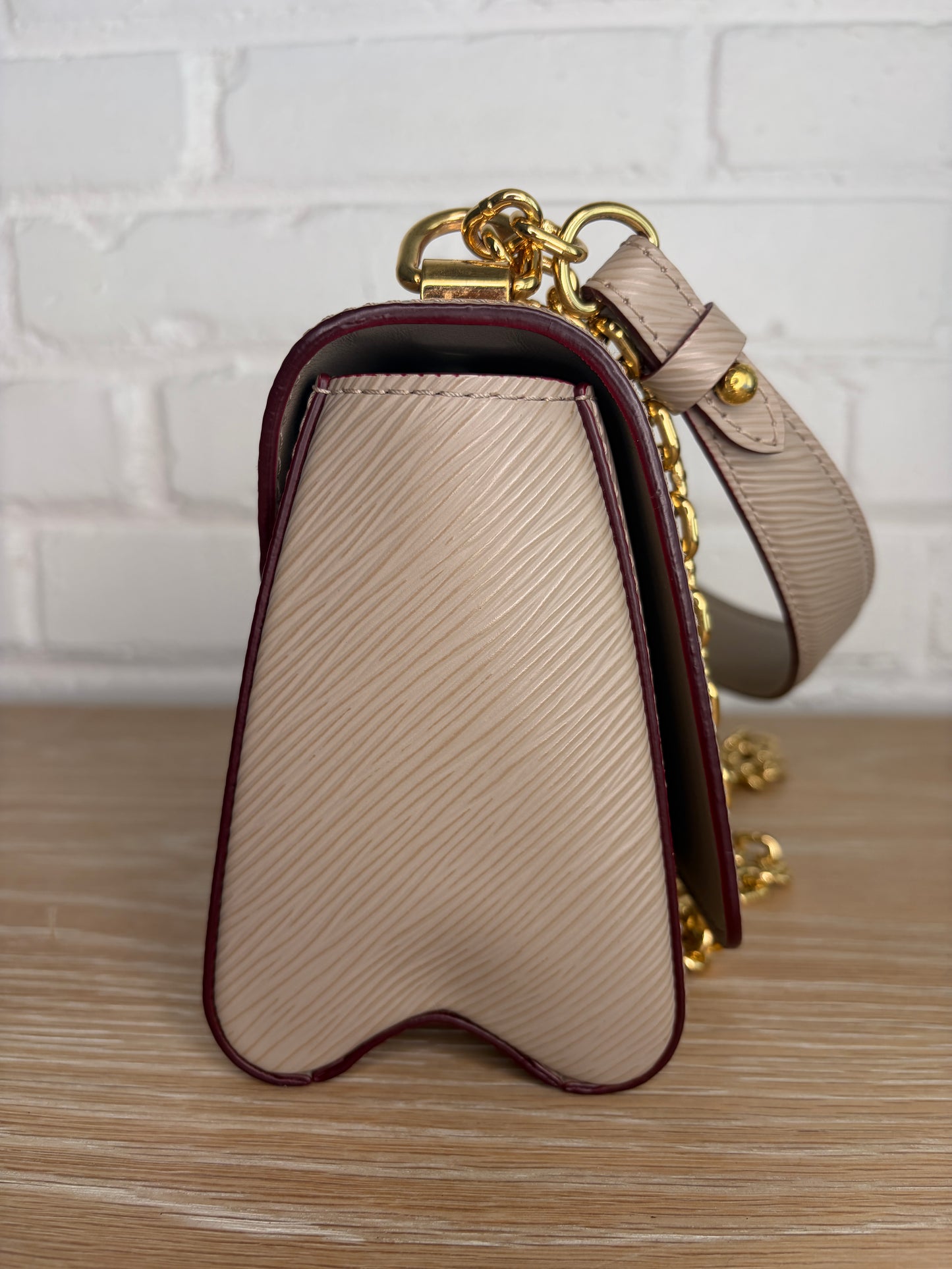 Louis Vuitton Twist PM Beige Gold Hardware Epi Leather