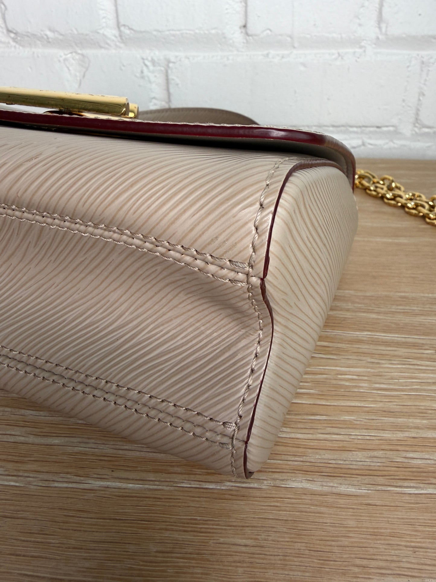 Louis Vuitton Twist PM Beige Gold Hardware Epi Leather