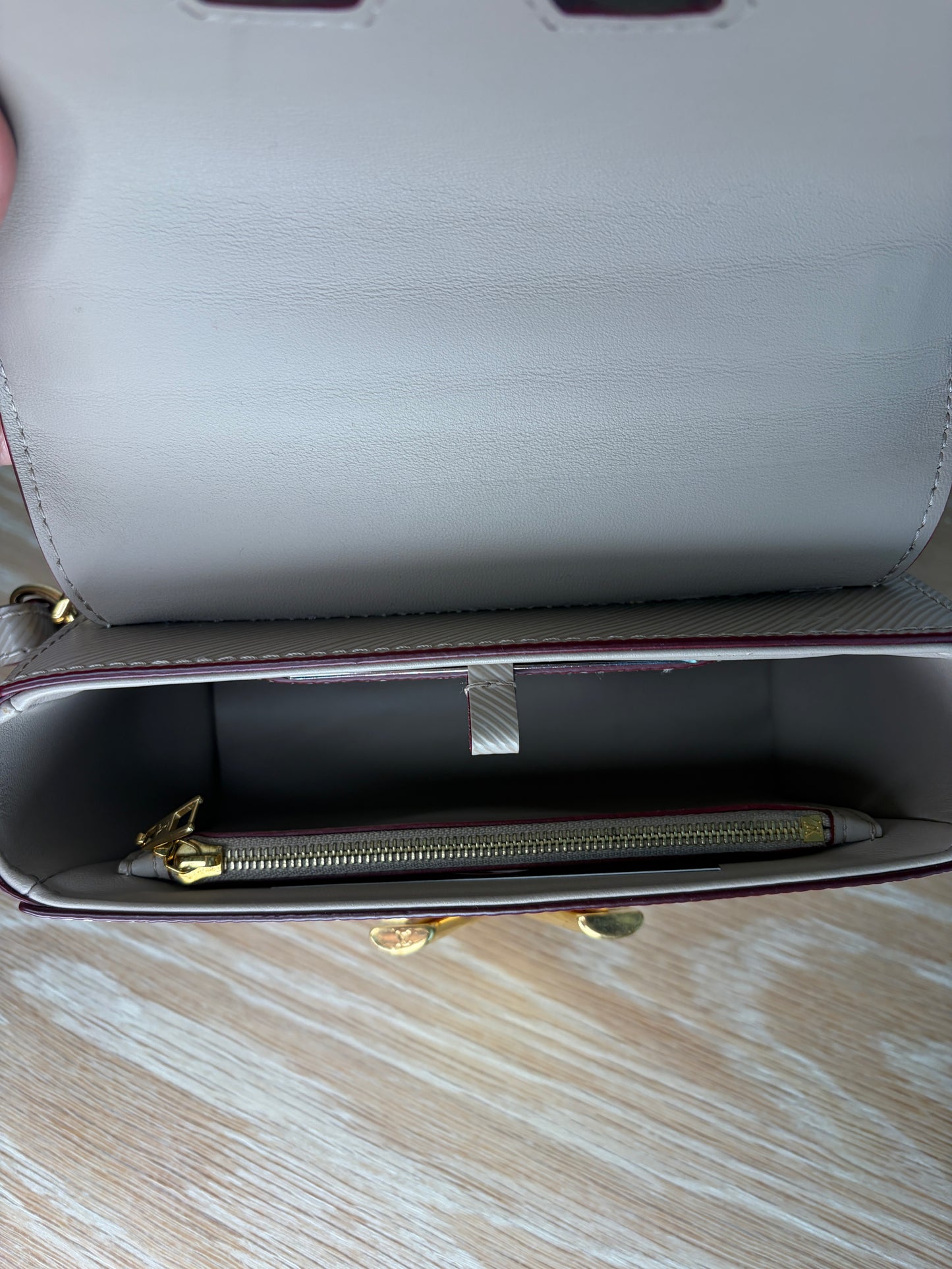 Louis Vuitton Twist PM Beige Gold Hardware Epi Leather