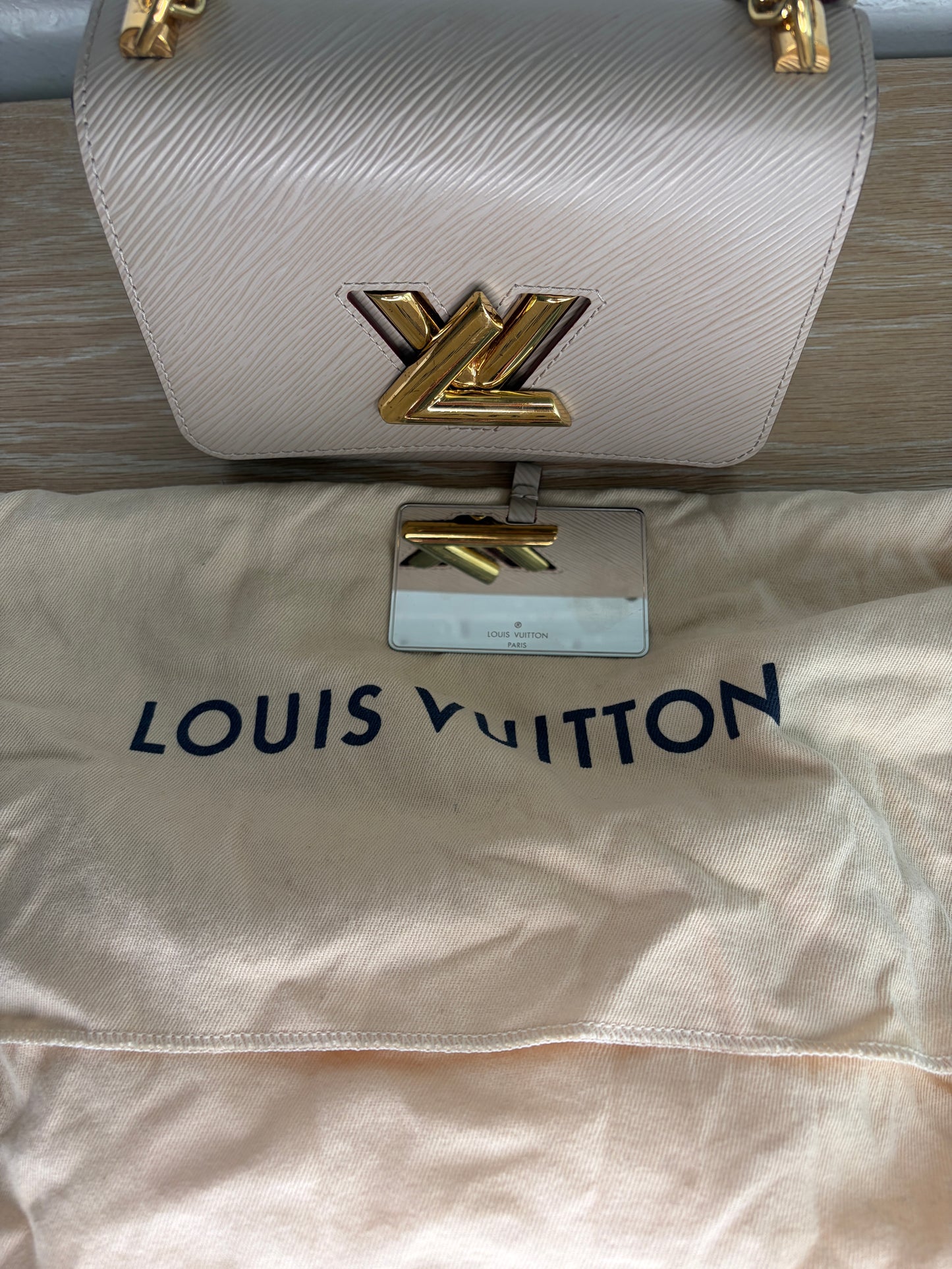 Louis Vuitton Twist PM Beige Gold Hardware Epi Leather