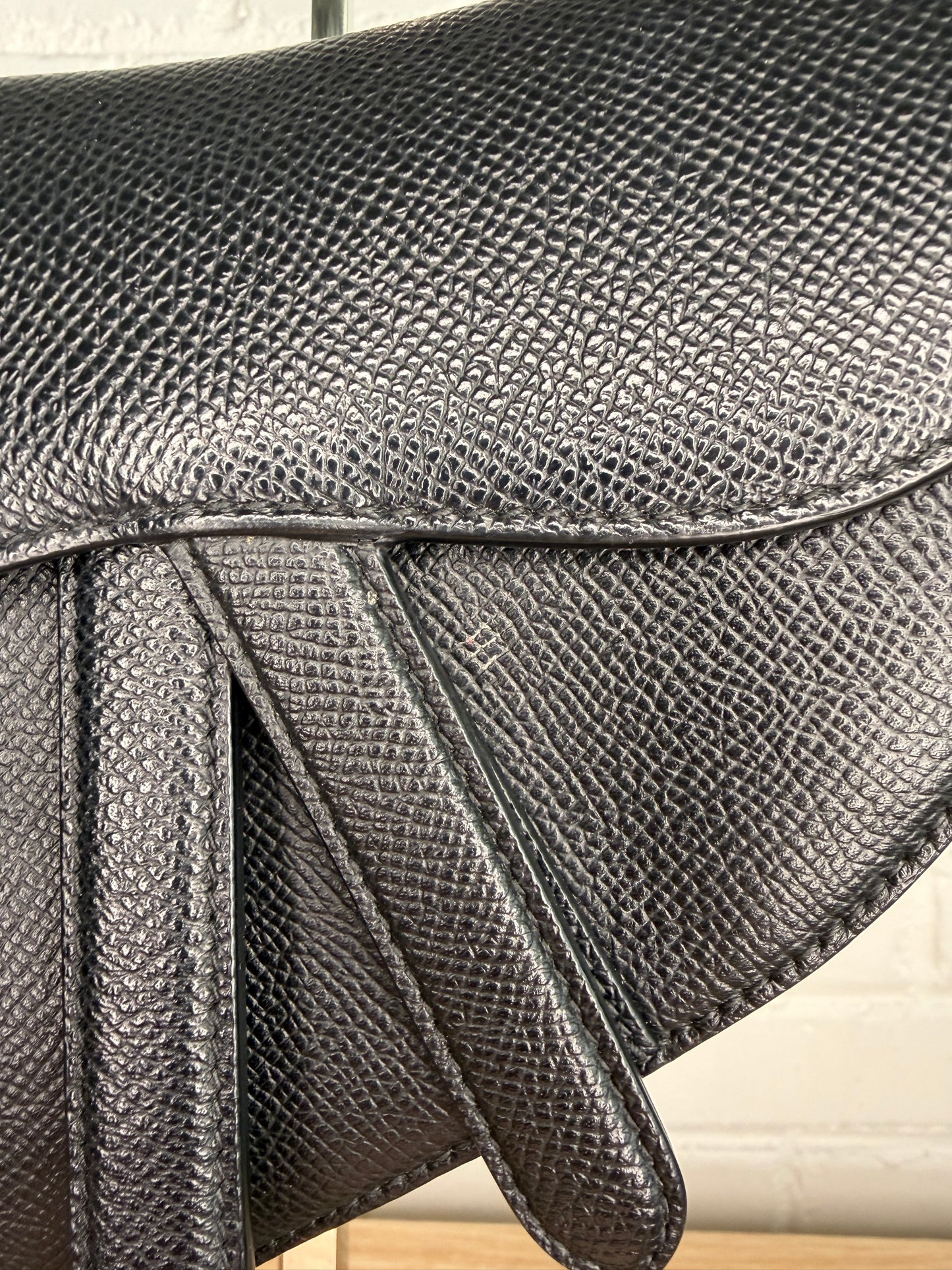 Christian Dior Mini Saddle Bag Black