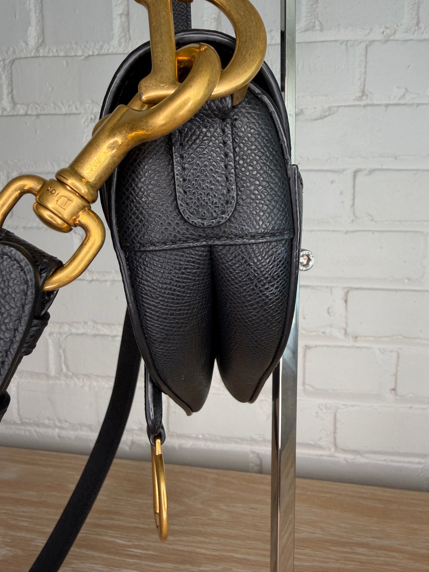 Christian Dior Mini Saddle Bag Black