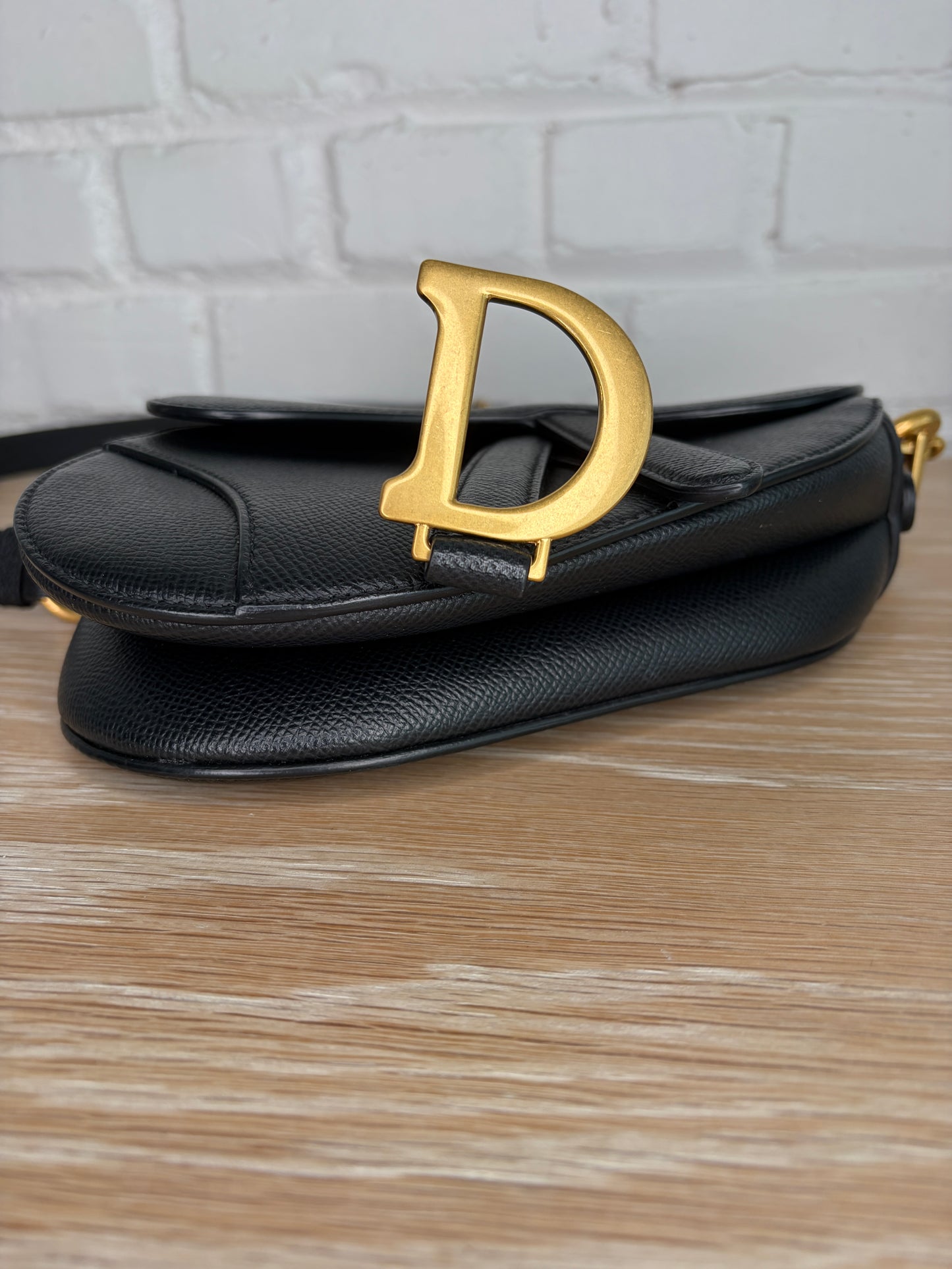 Christian Dior Mini Saddle Bag Black