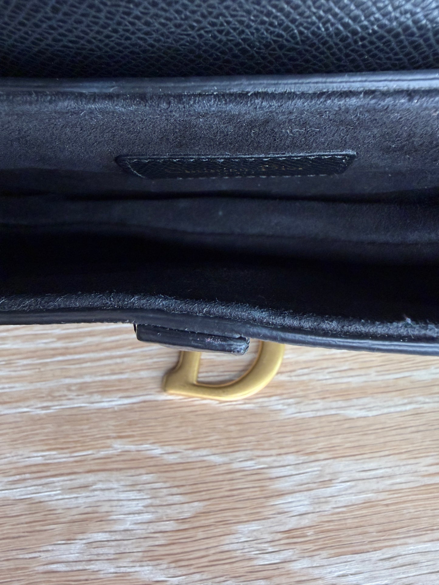 Christian Dior Mini Saddle Bag Black
