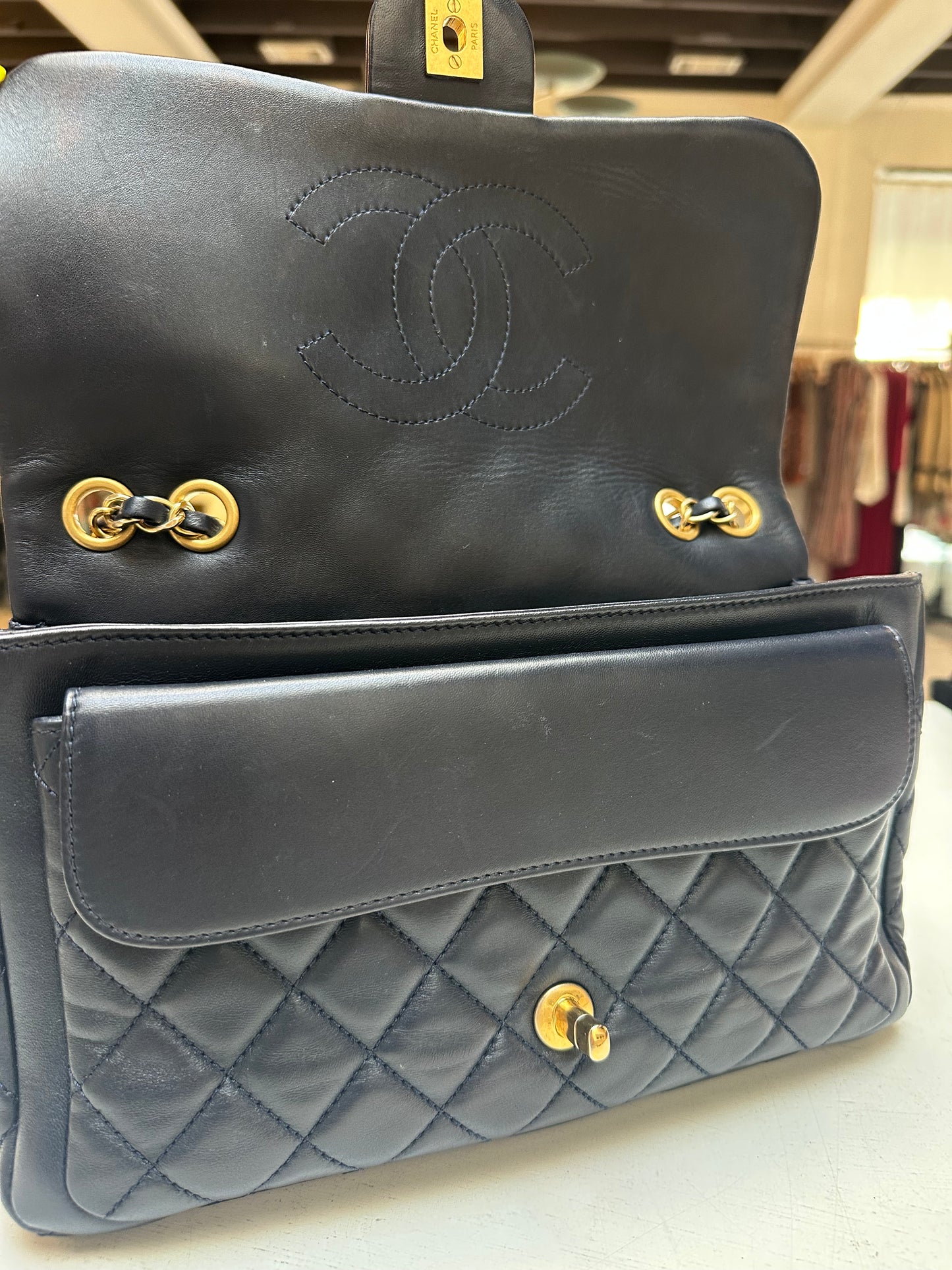 Chanel Timeless Flap, Navy