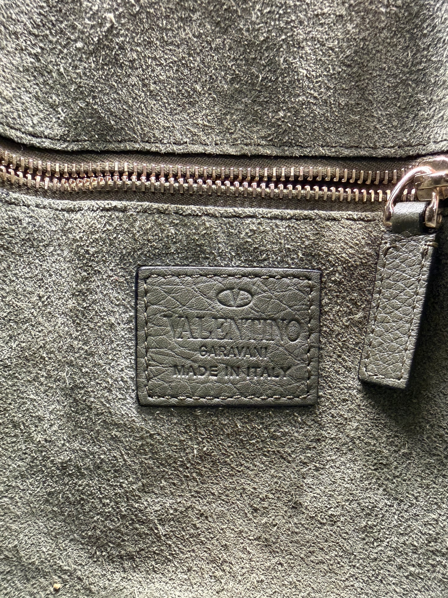 SOLD Valentino Garavani Rockstud Small Bucket Crossbody Green