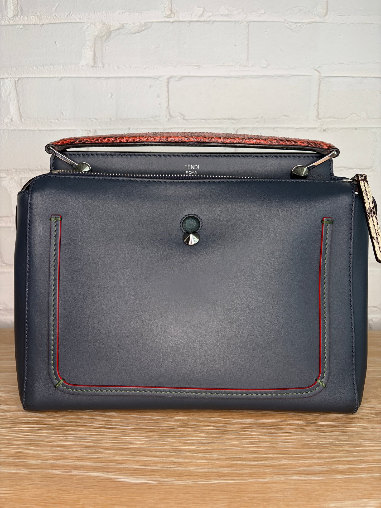 Fendi Navy Dotcom Bag