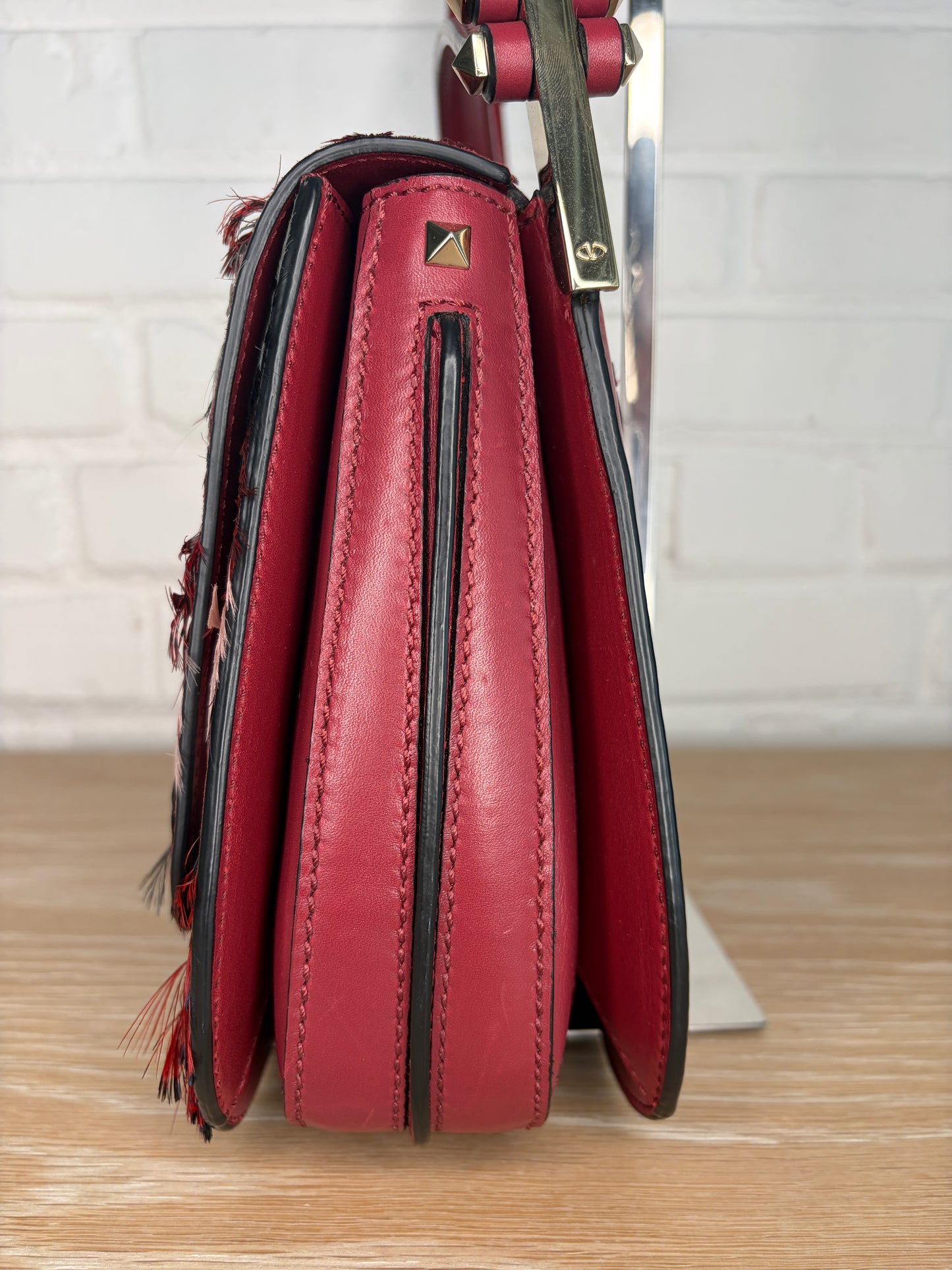 Valentino Garavani Piper Joylock Feather Leather