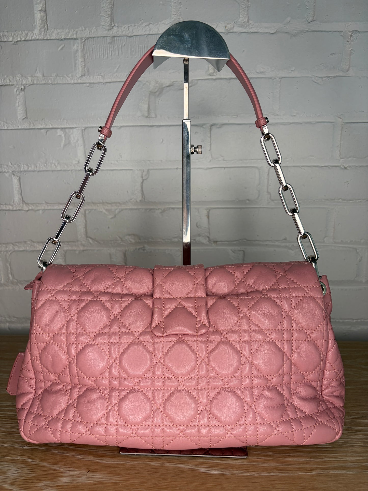 Christian Dior Canage Pink Silver Hardware