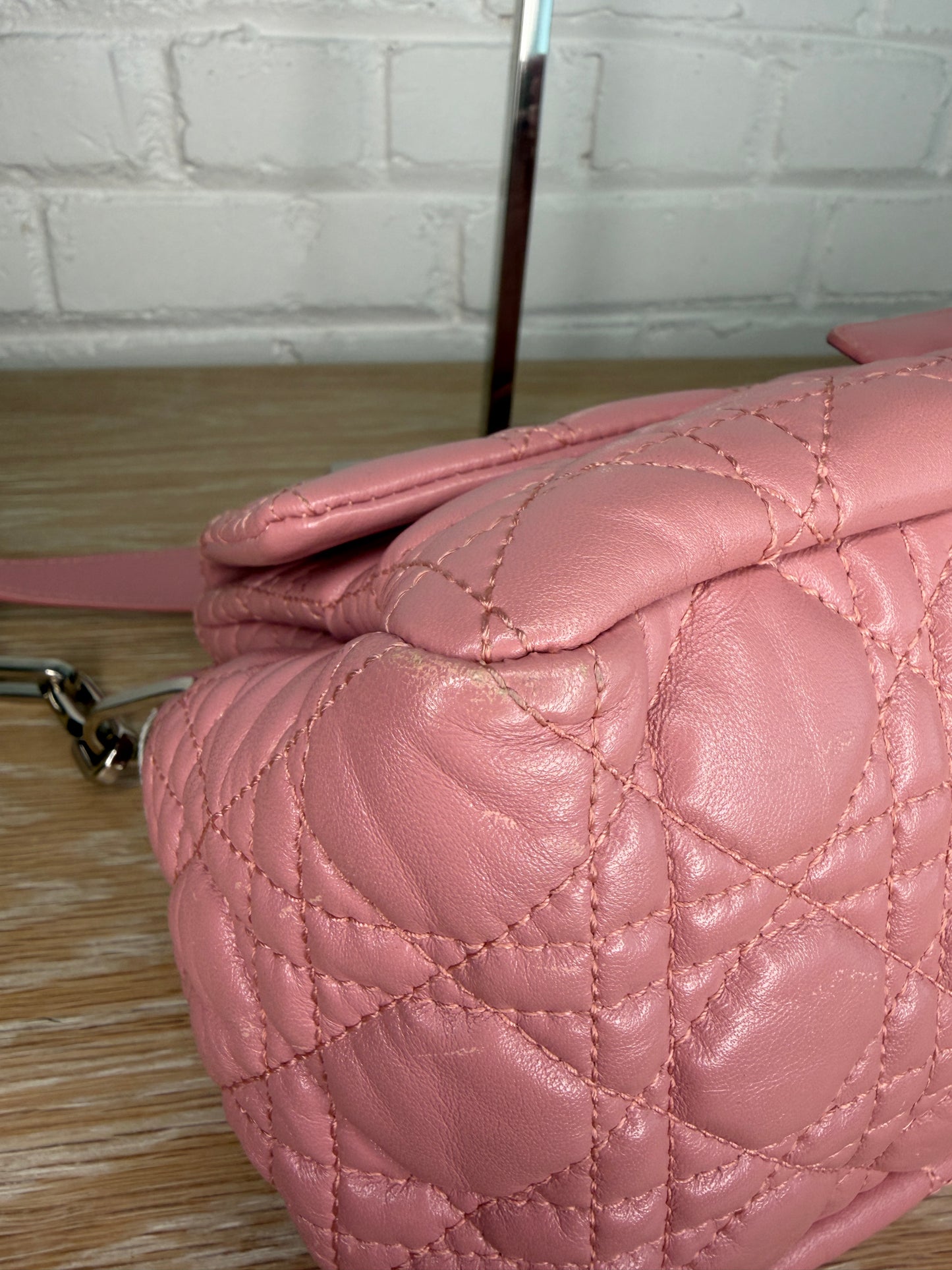 Christian Dior Canage Pink Silver Hardware