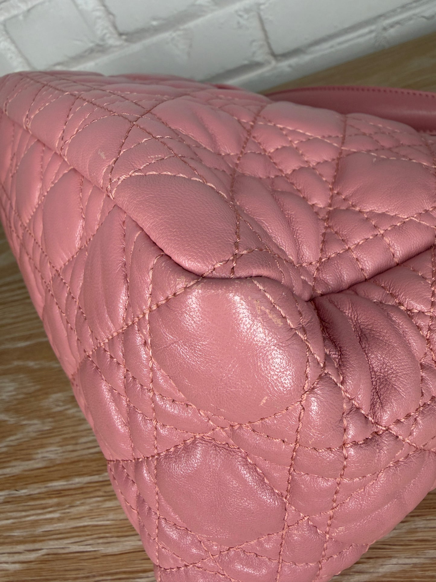 Christian Dior Canage Pink Silver Hardware