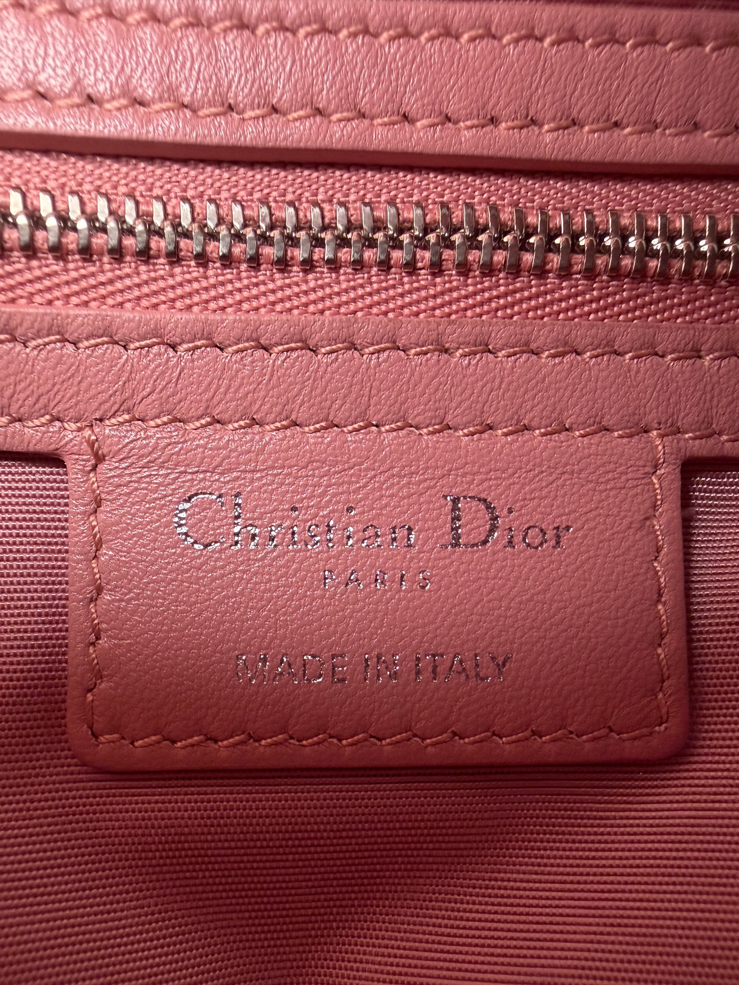 Christian Dior Canage Pink Silver Hardware