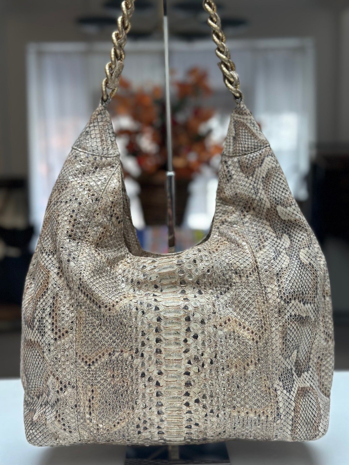 Chanel Python Hobo