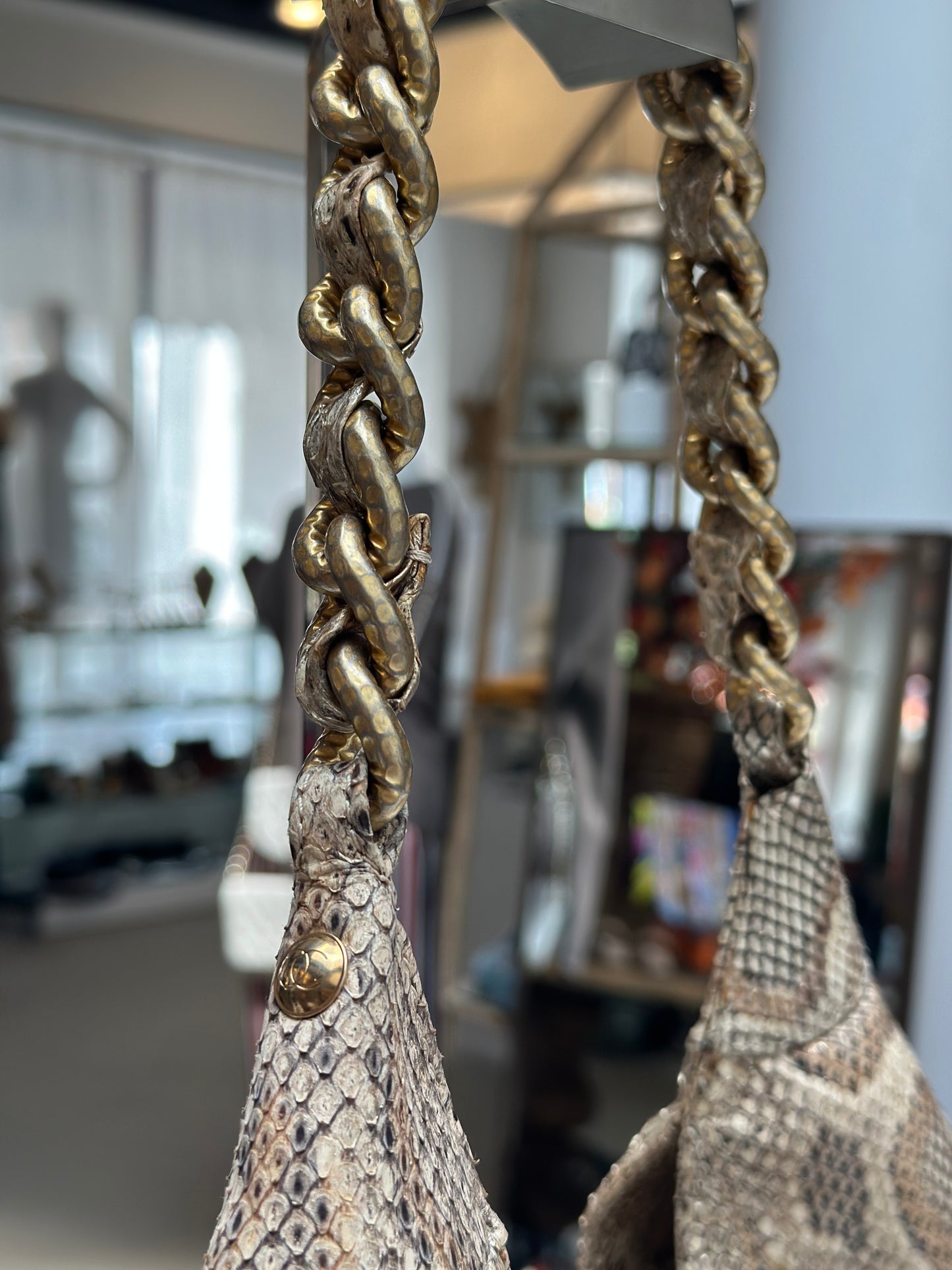 Chanel Python Hobo