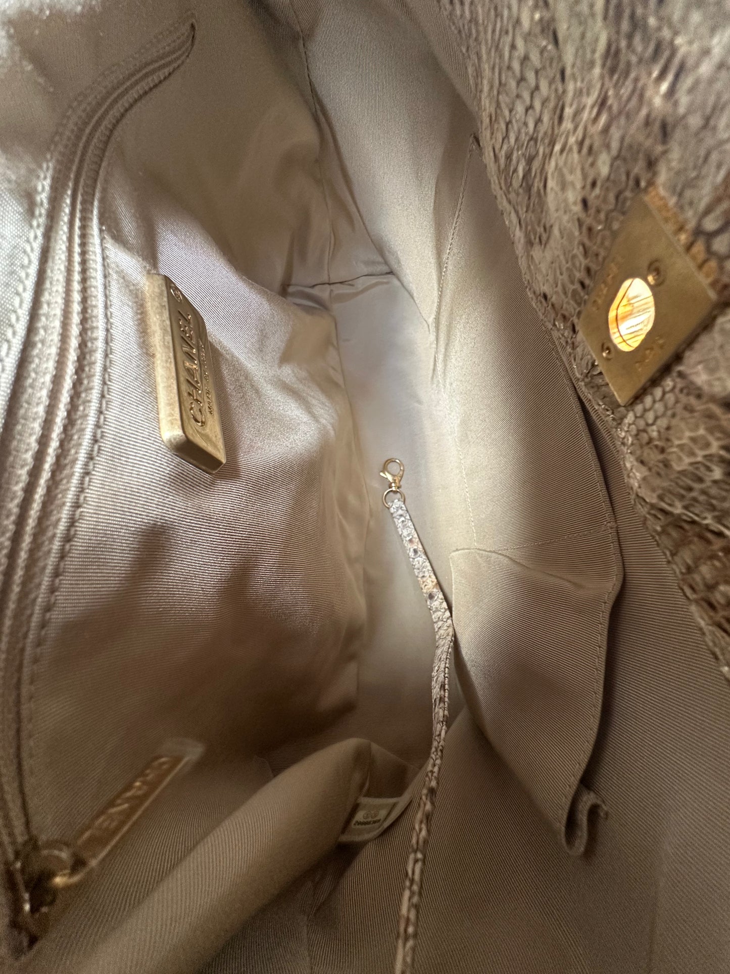 Chanel Python Hobo
