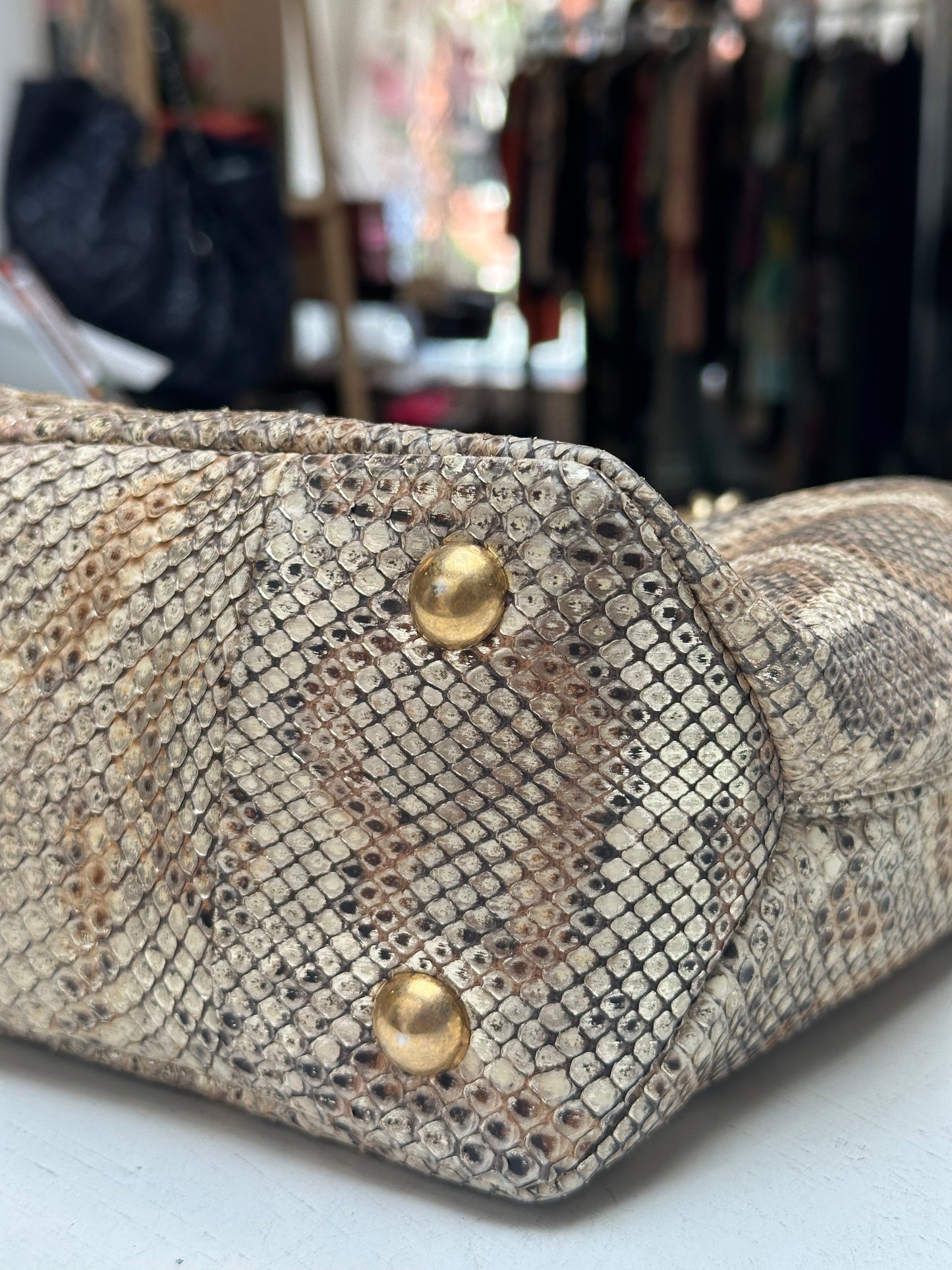 Chanel Python Hobo