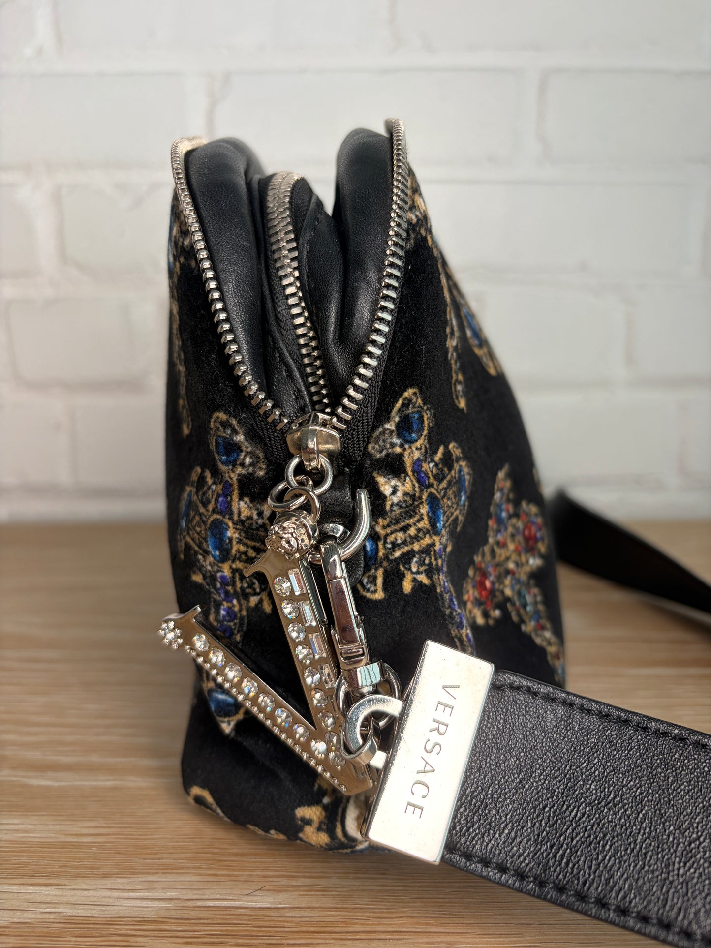 Versace x Madonna Velvet printed Crosses