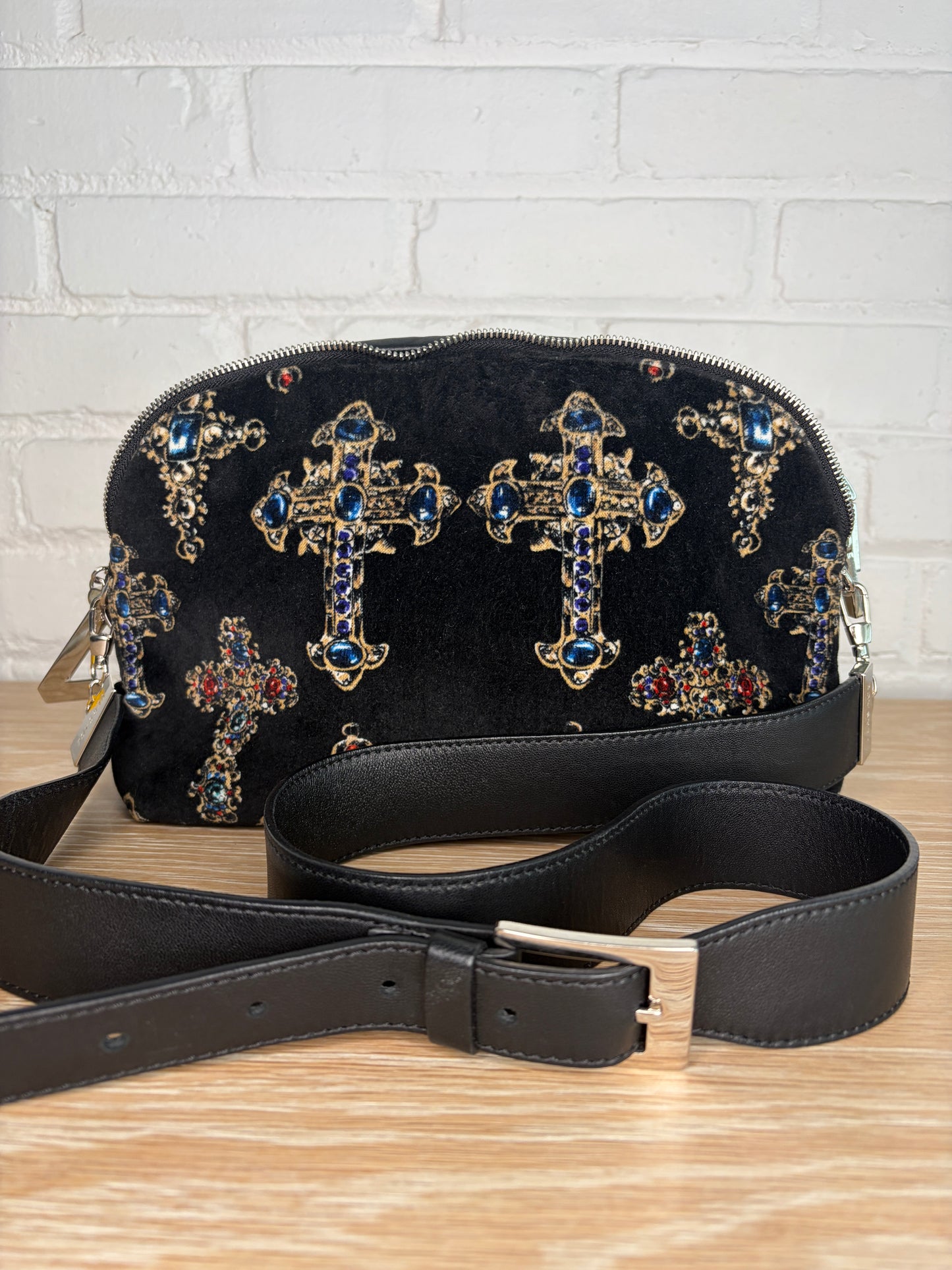 Versace x Madonna Velvet printed Crosses