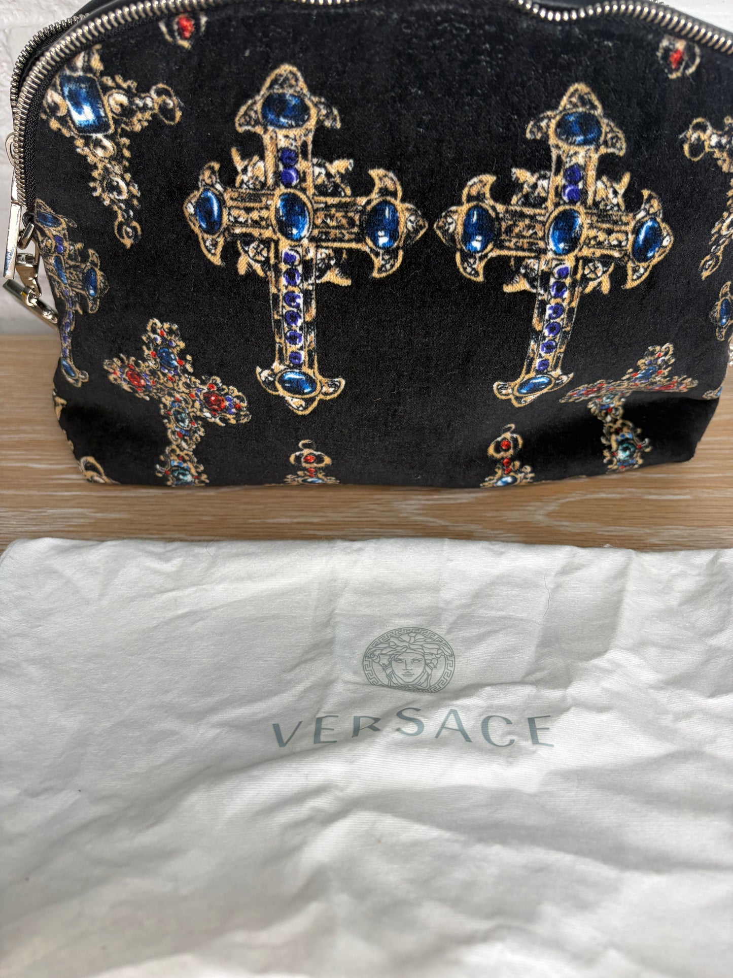 Versace x Madonna Velvet printed Crosses
