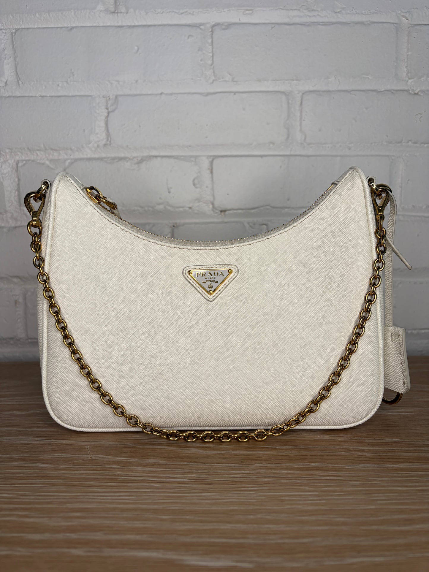Prada Re-edition 2005 Shoulder Bag White