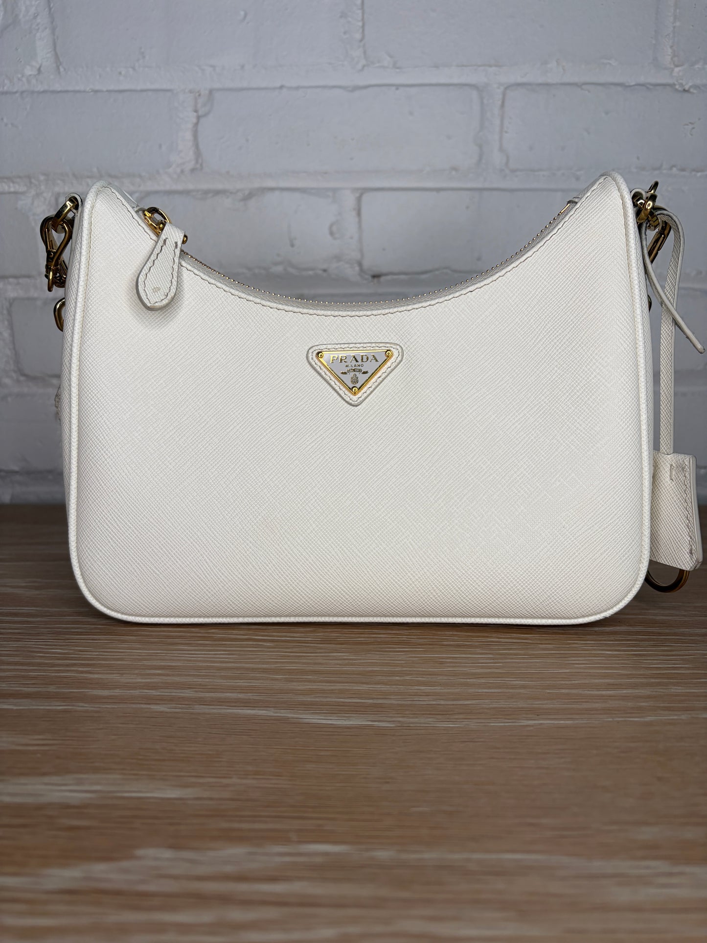 Prada Re-edition 2005 Shoulder Bag White