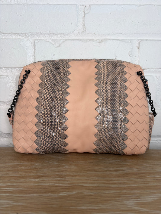 Bottega Veneta Nodini Snakeskin Ayers-Trimmed Intrecciato