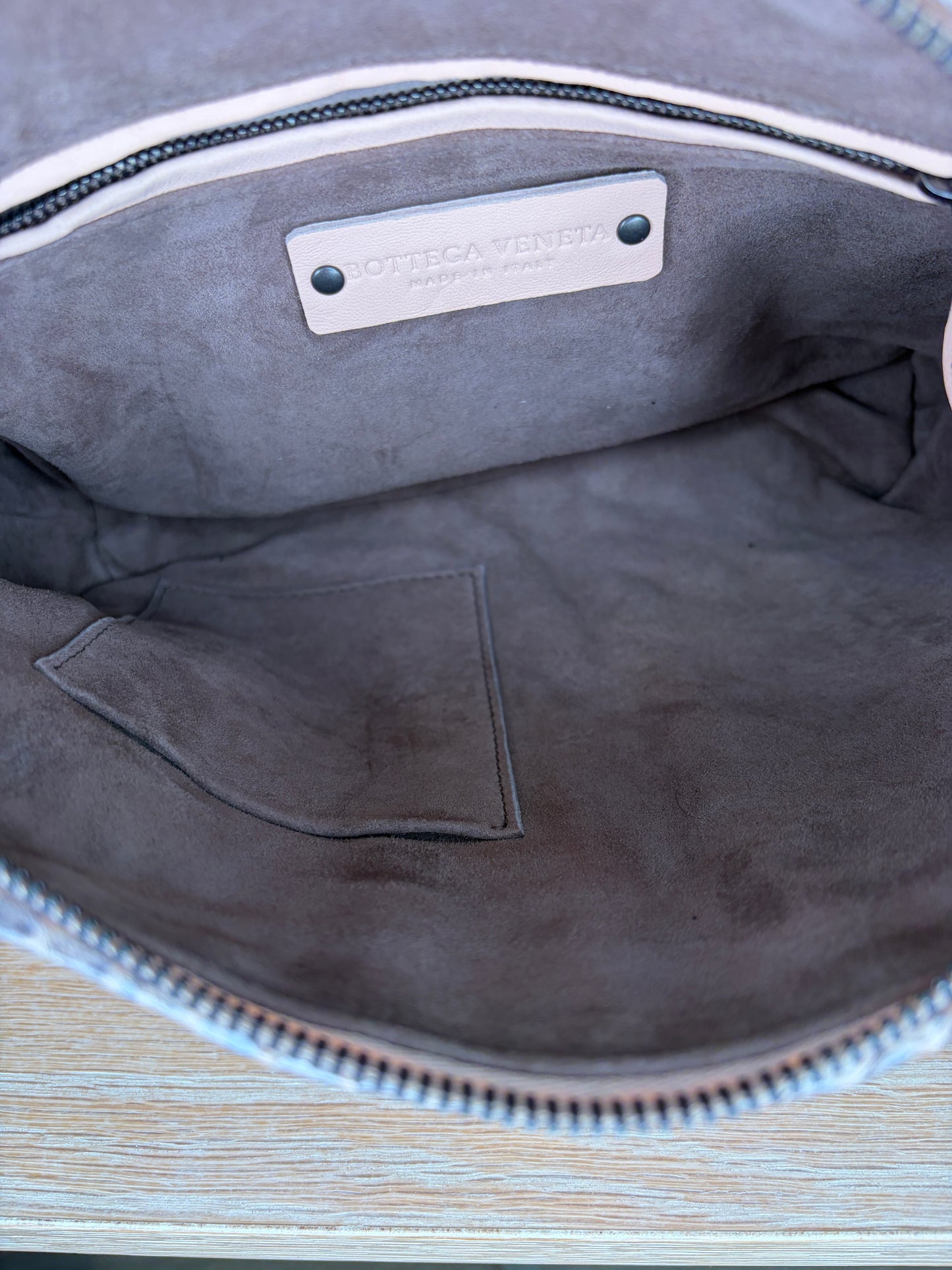 Bottega Veneta Nodini Snakeskin Ayers-Trimmed Intrecciato