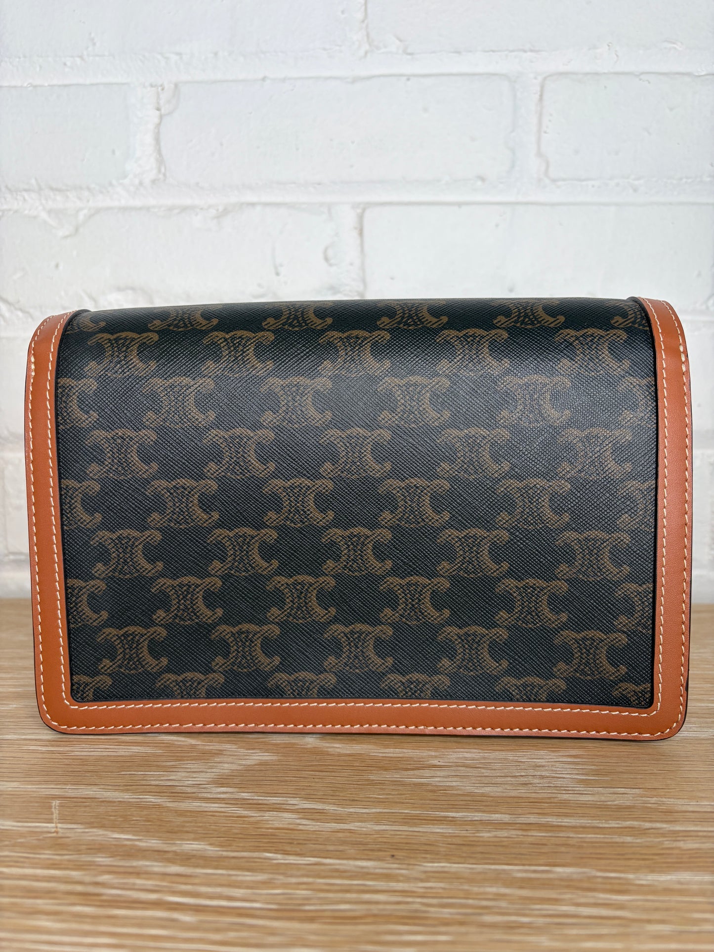 Celine Envelope Triomphe Medium Flap Shoulder Bag