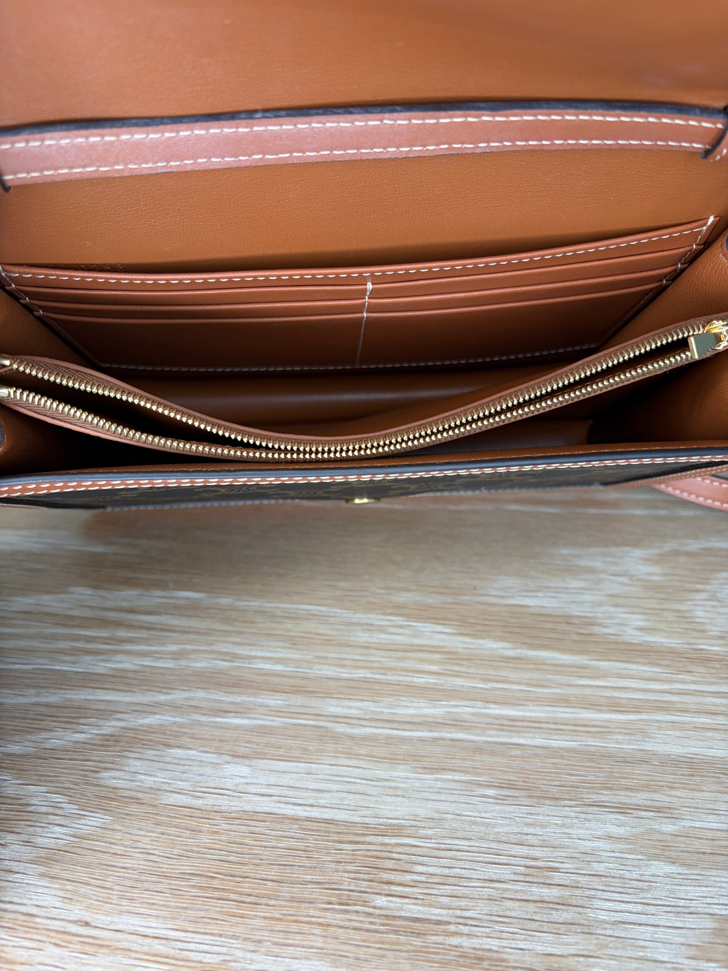 Celine Envelope Triomphe Medium Flap Shoulder Bag