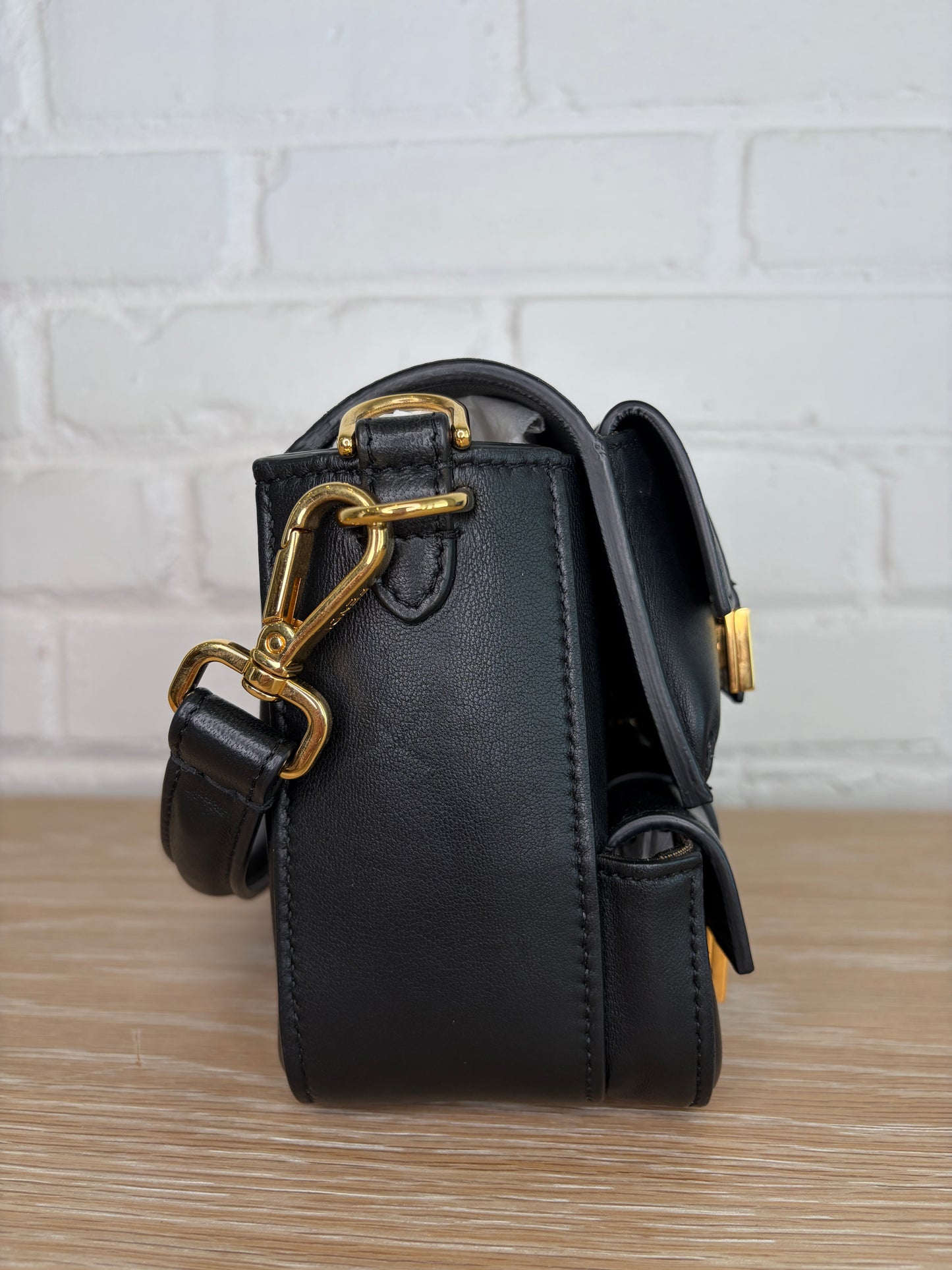 Fendi Baguette Cargo Multi-Pocket Black Leather