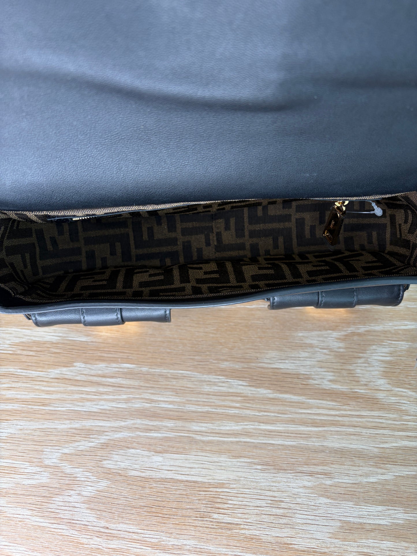 Fendi Baguette Cargo Multi-Pocket Black Leather