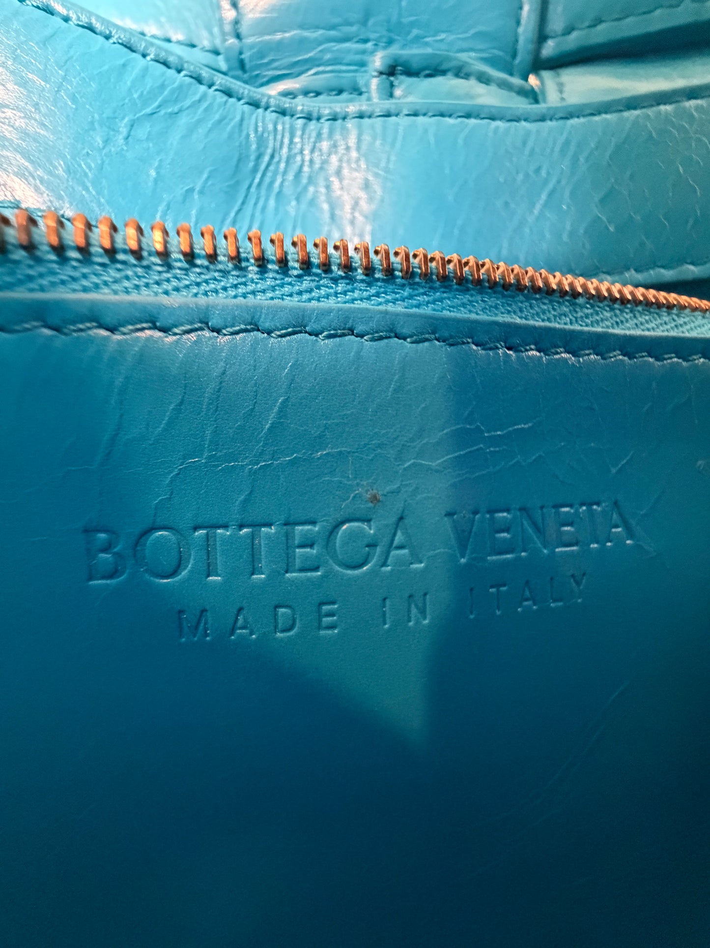 Bottega Veneta Intreccio Plisse Cassette Crossbody Bag Aqua/Blue