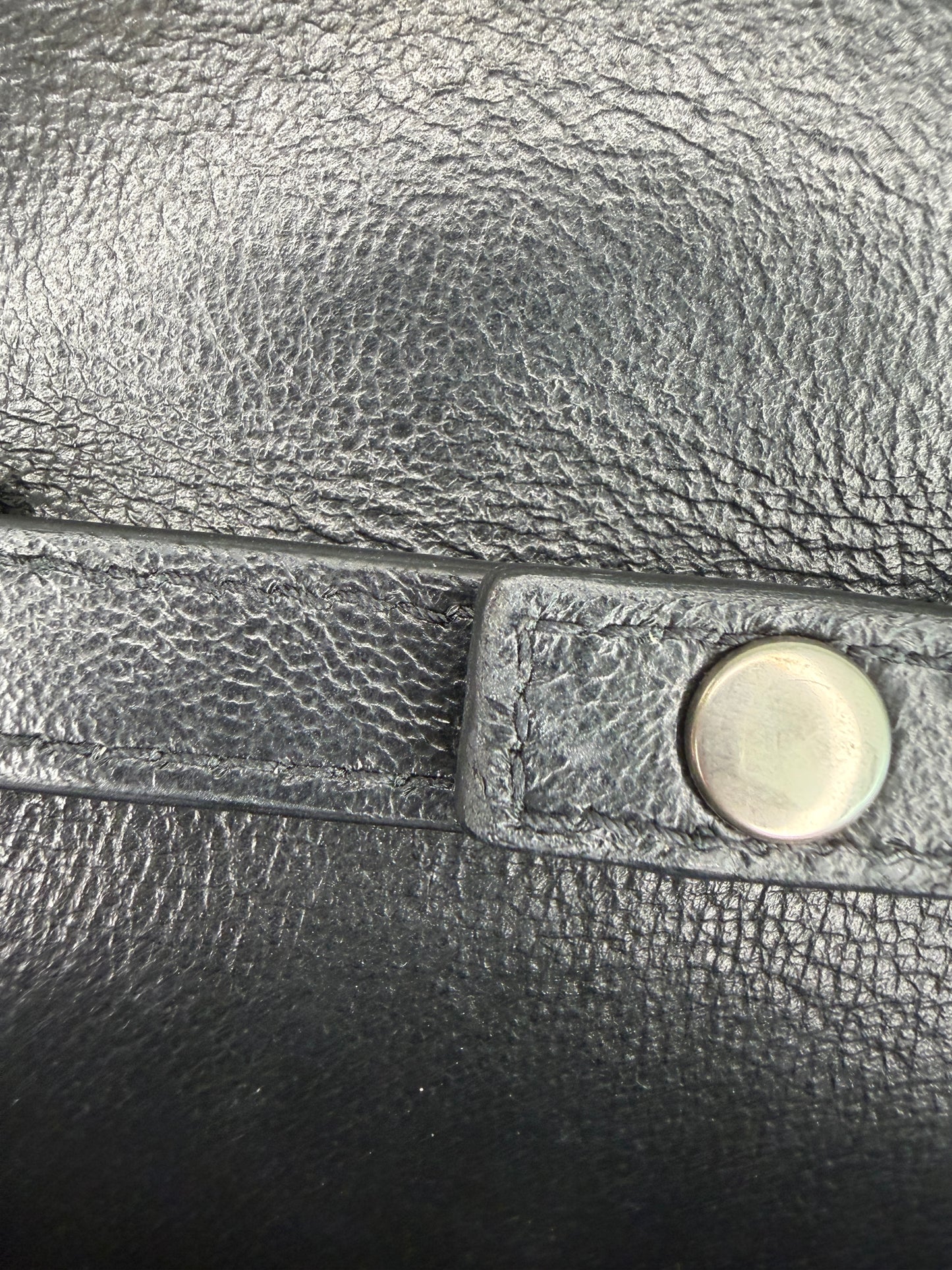 Balenciaga B Wallet on Chain Quilted Metallic LeatherPuffer Silver